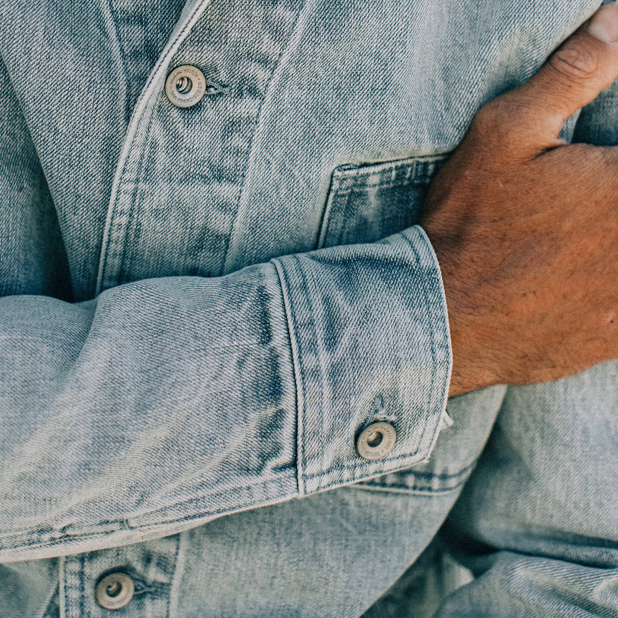 The Ojai Jacket in Washed Denim - Image 4