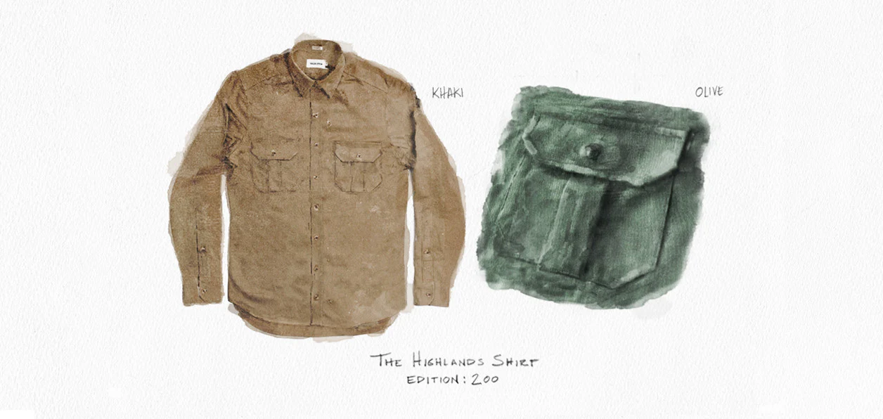 Olive Twill Highlands Shirt - Image 10