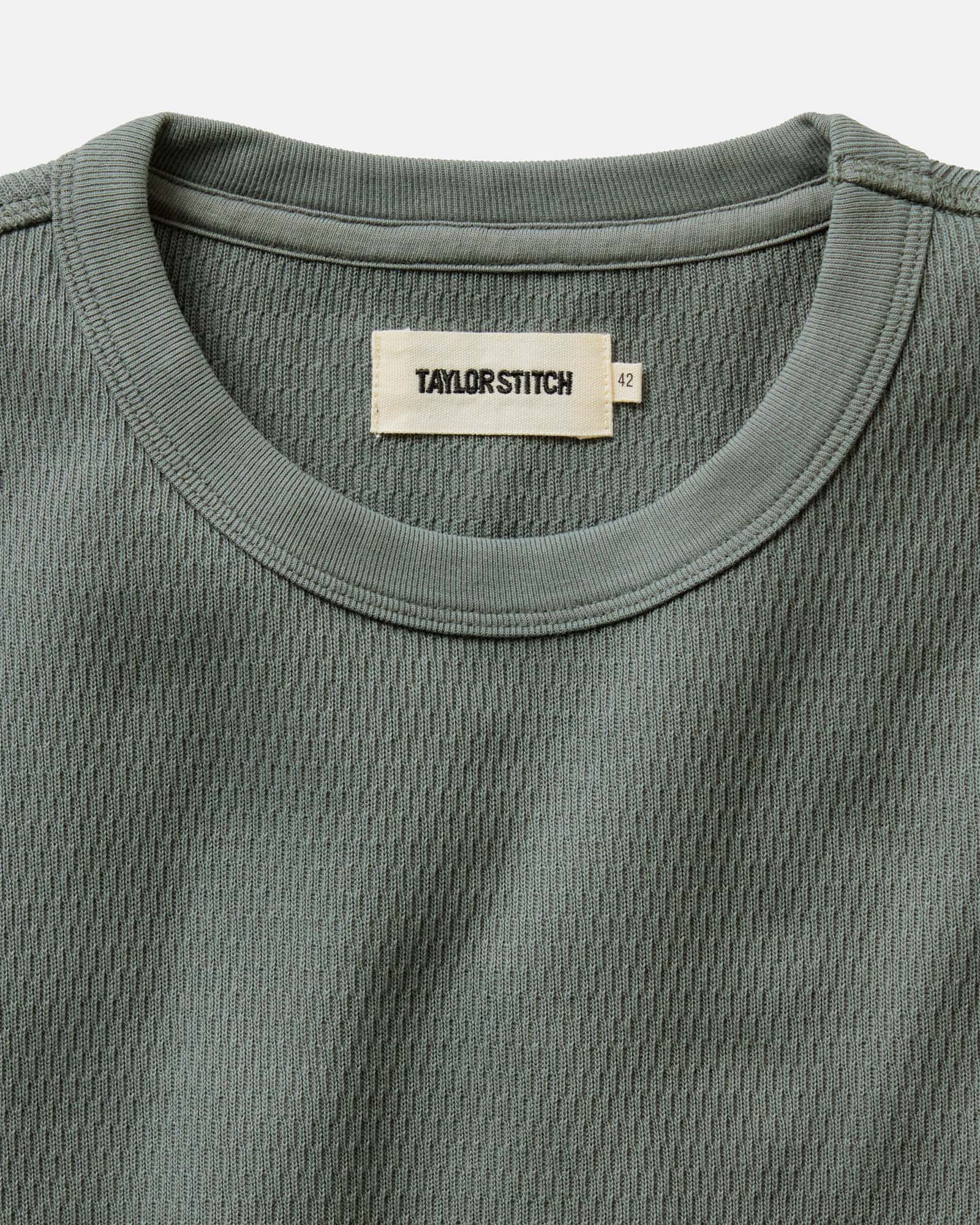 The Organic Cotton Crew in Deep Sea Waffle - Image 4