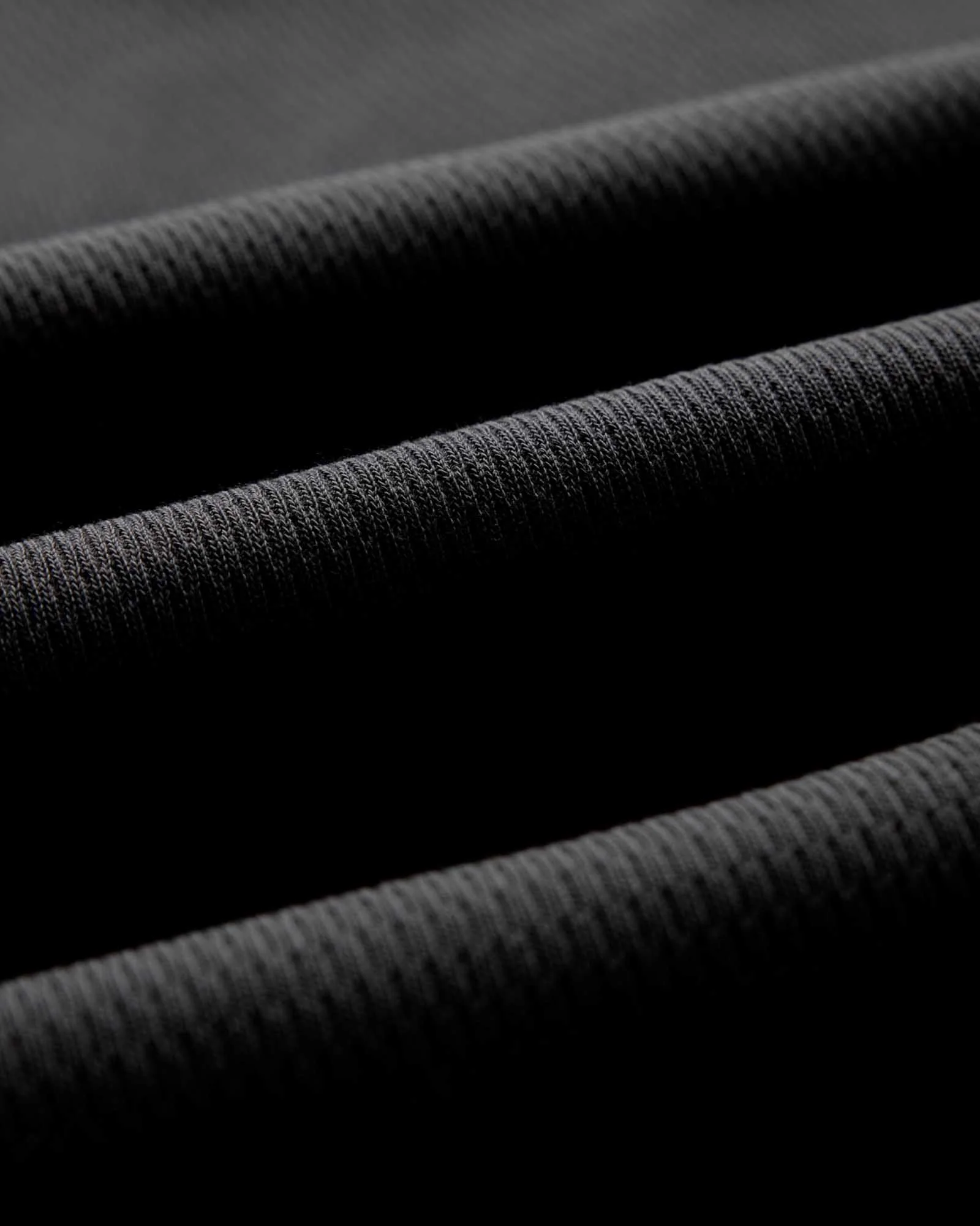 The Organic Cotton Crew in Faded Black Waffle - Image 6