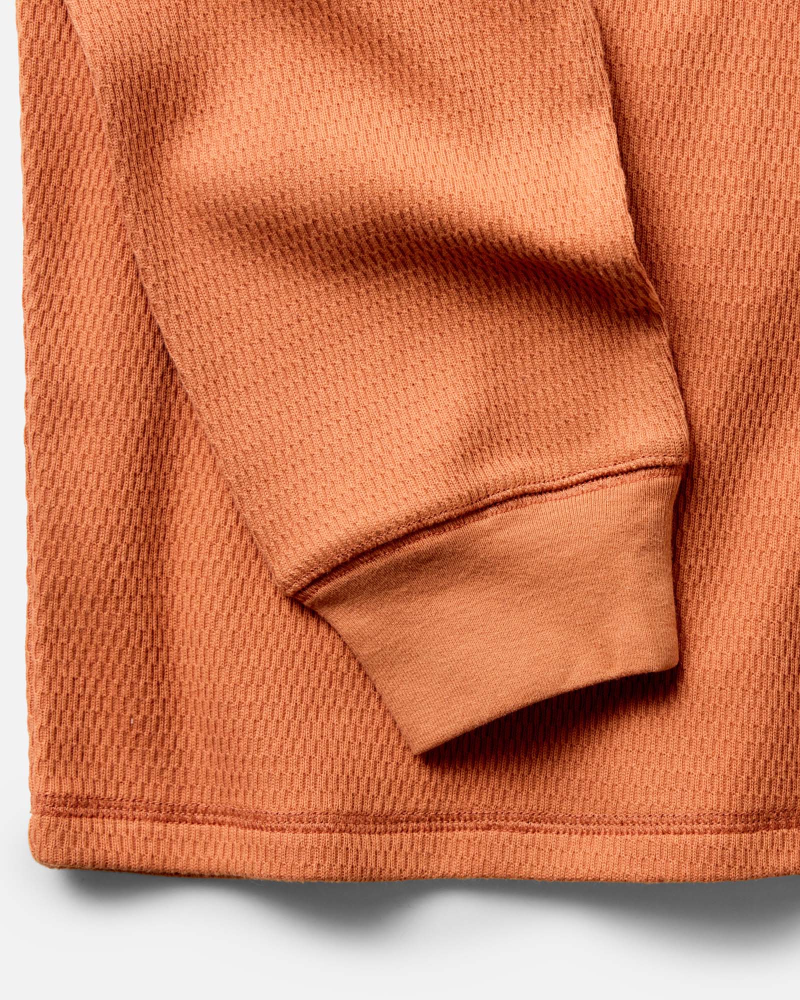 The Organic Cotton Crew in Summit Orange Waffle - Image 4