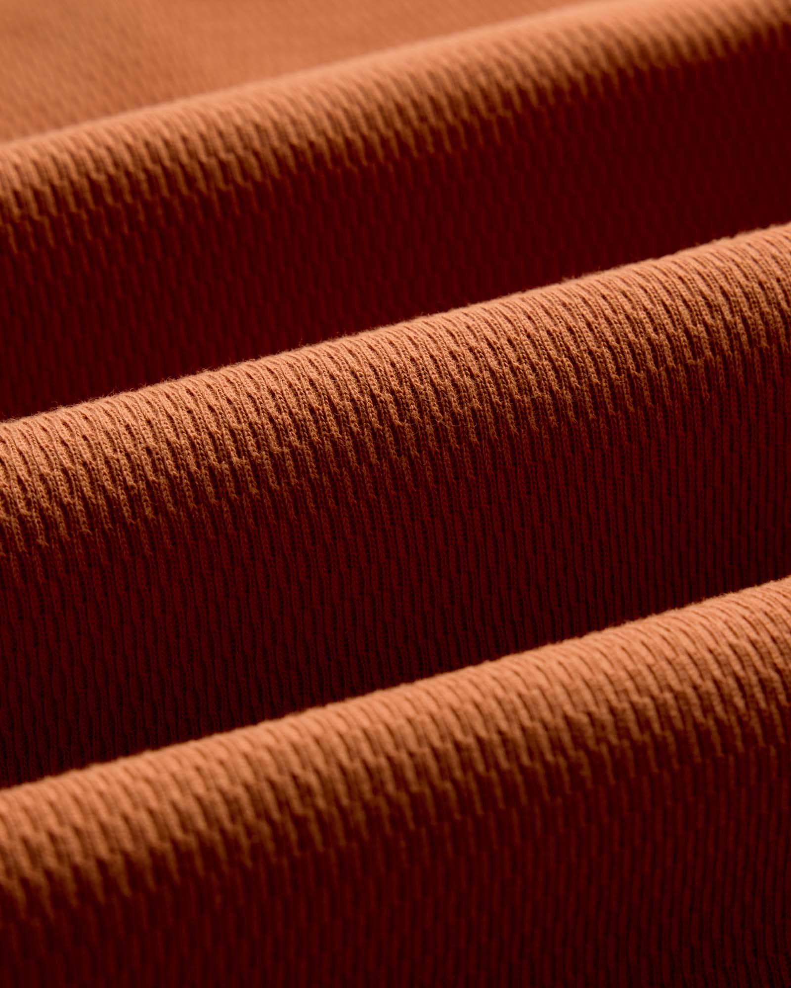 The Organic Cotton Crew in Summit Orange Waffle - Image 5