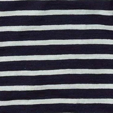 The Organic Cotton Henley in Rinsed Indigo Stripe - Image 6