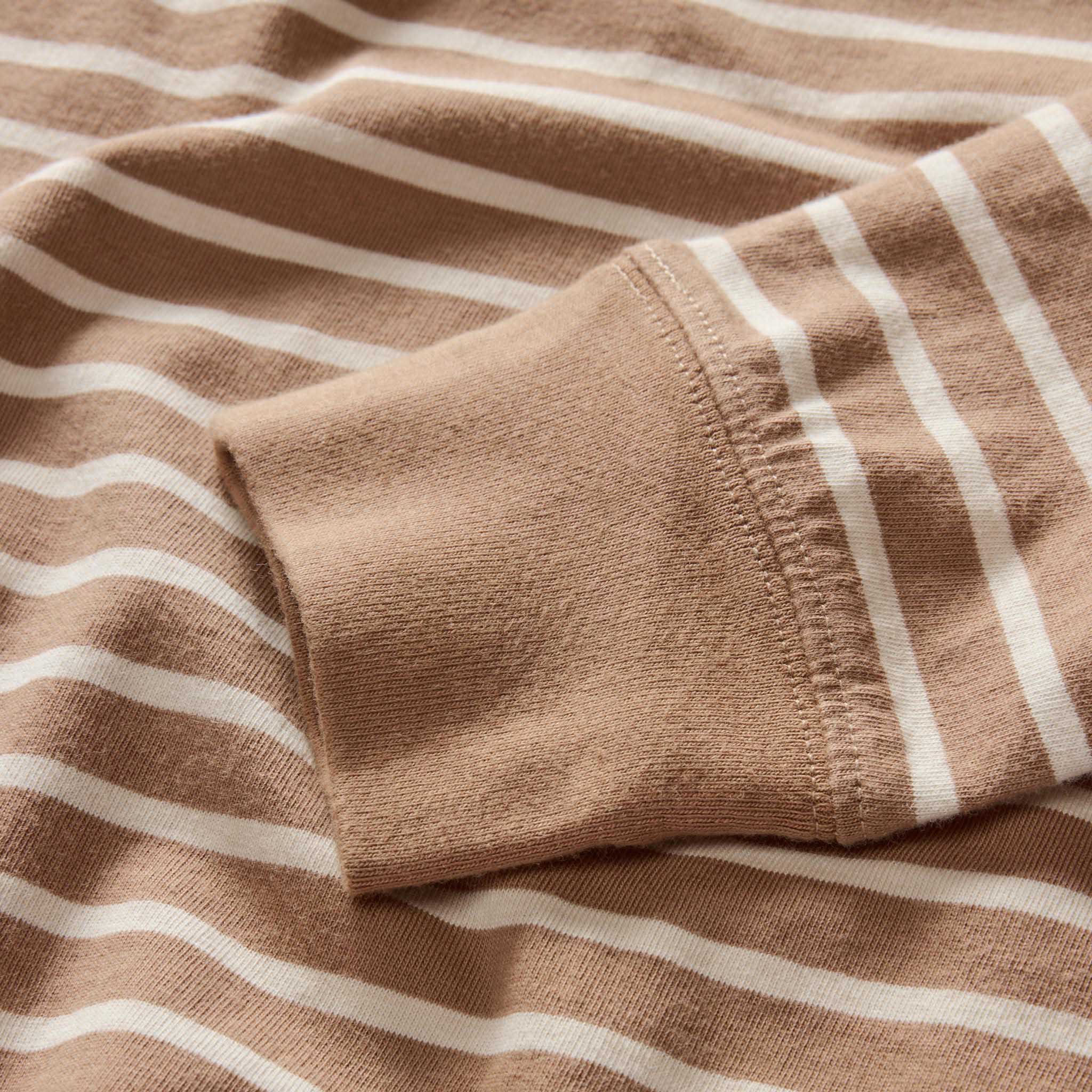 The Organic Cotton Long Sleeve Tee in Churro Stripe - Image 6
