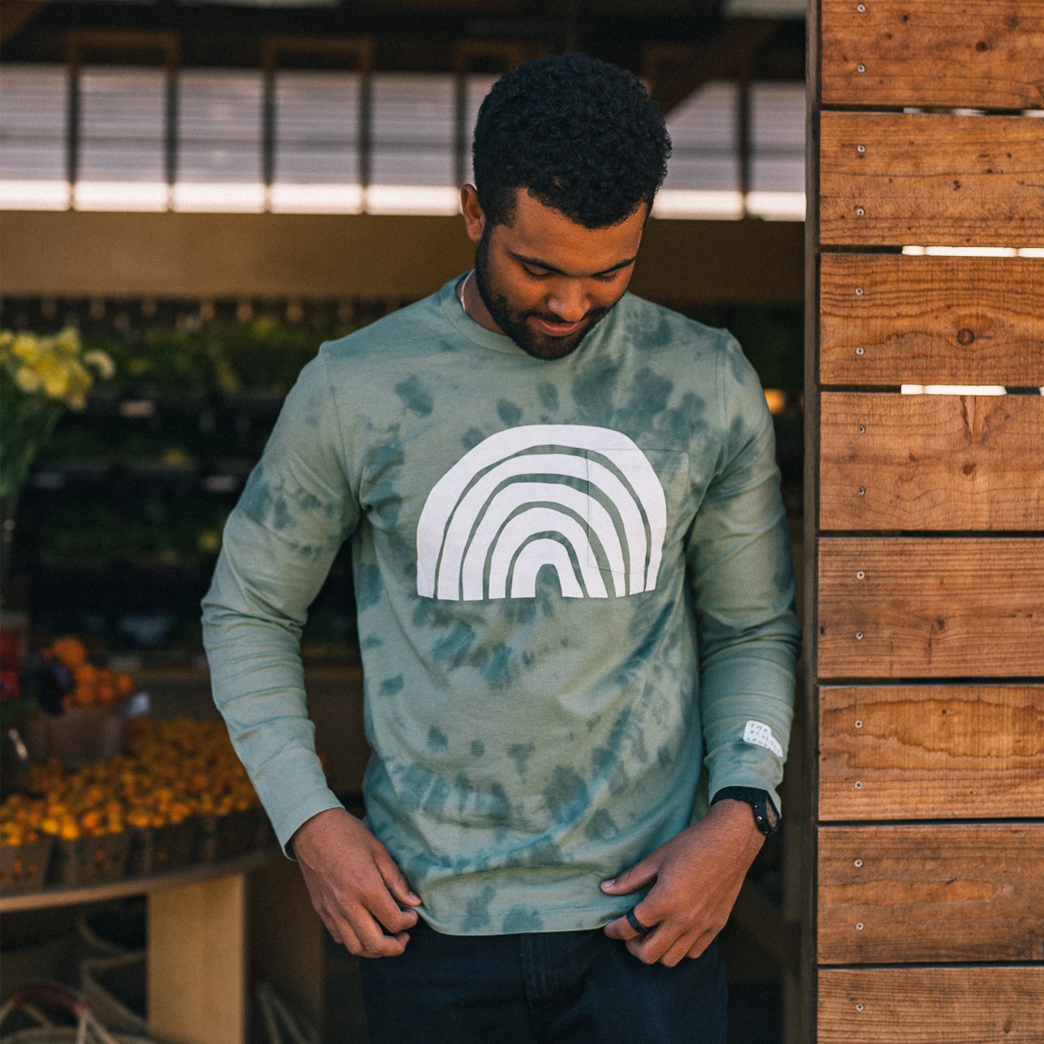 The Organic Cotton Long Sleeve Tee in Ecology Center - Image 2