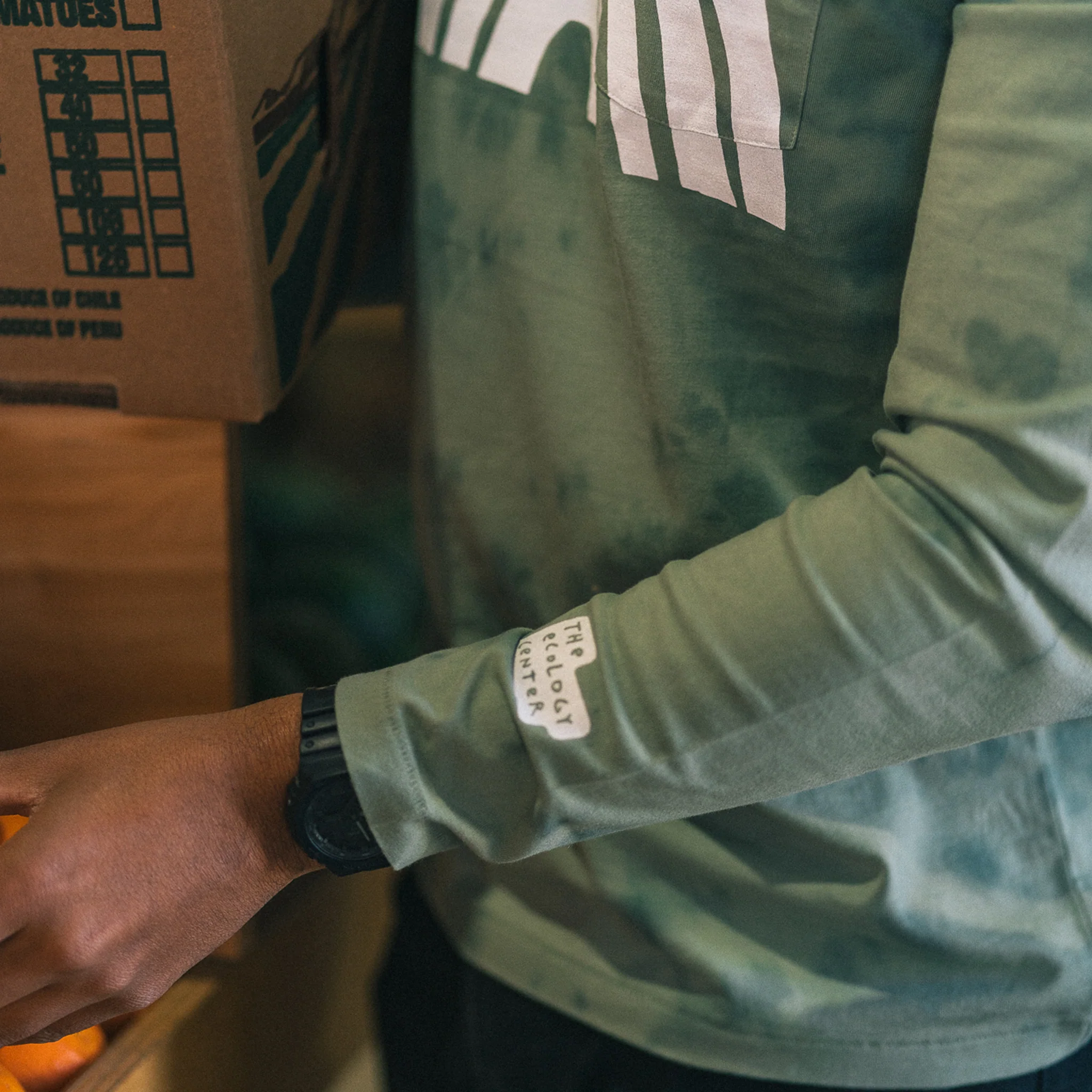 The Organic Cotton Long Sleeve Tee in Ecology Center - Image 3