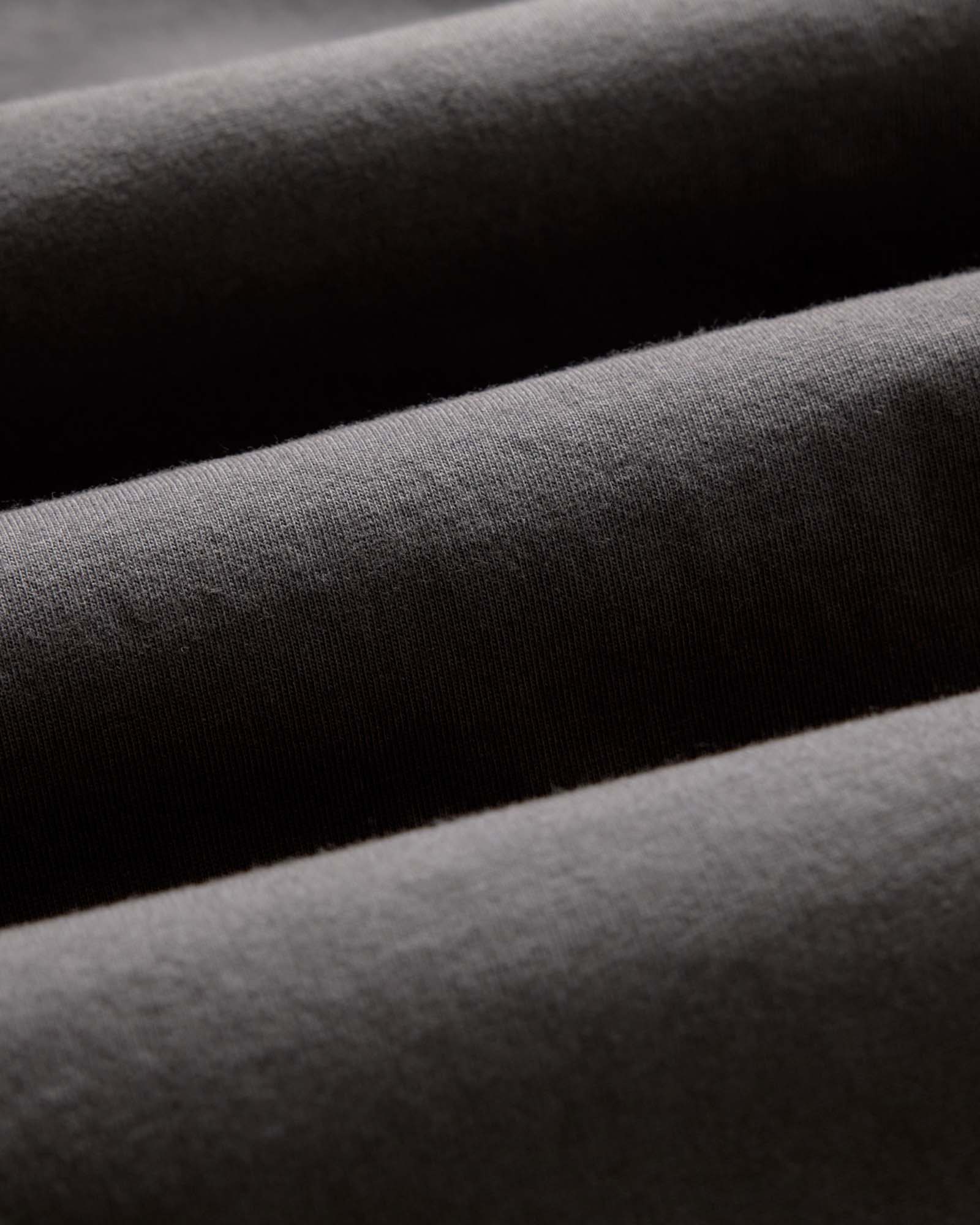 The Organic Cotton Long Sleeve Tee in Faded Black - Image 6