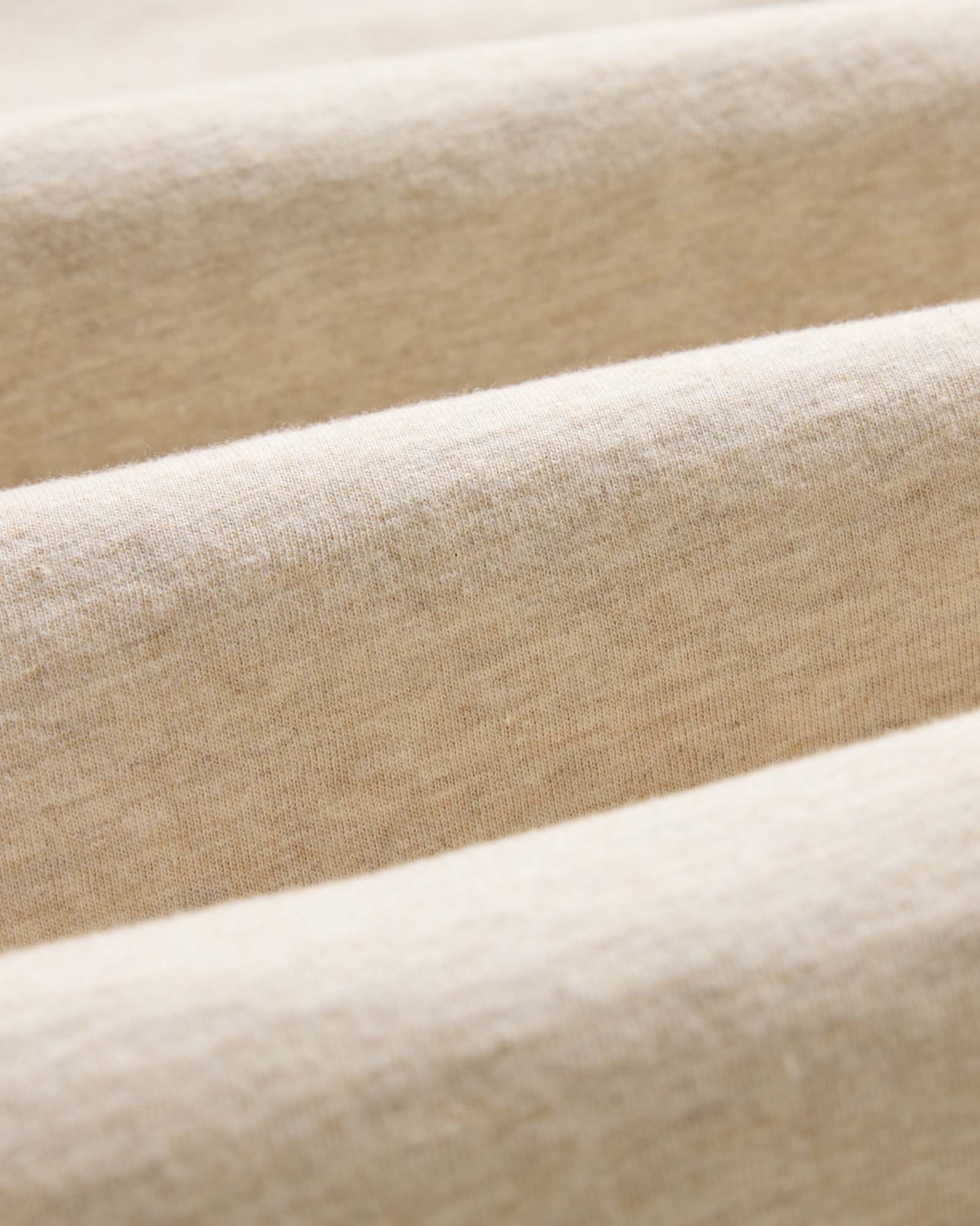 The Organic Cotton Long Sleeve Tee in Heather Oat - Image 7