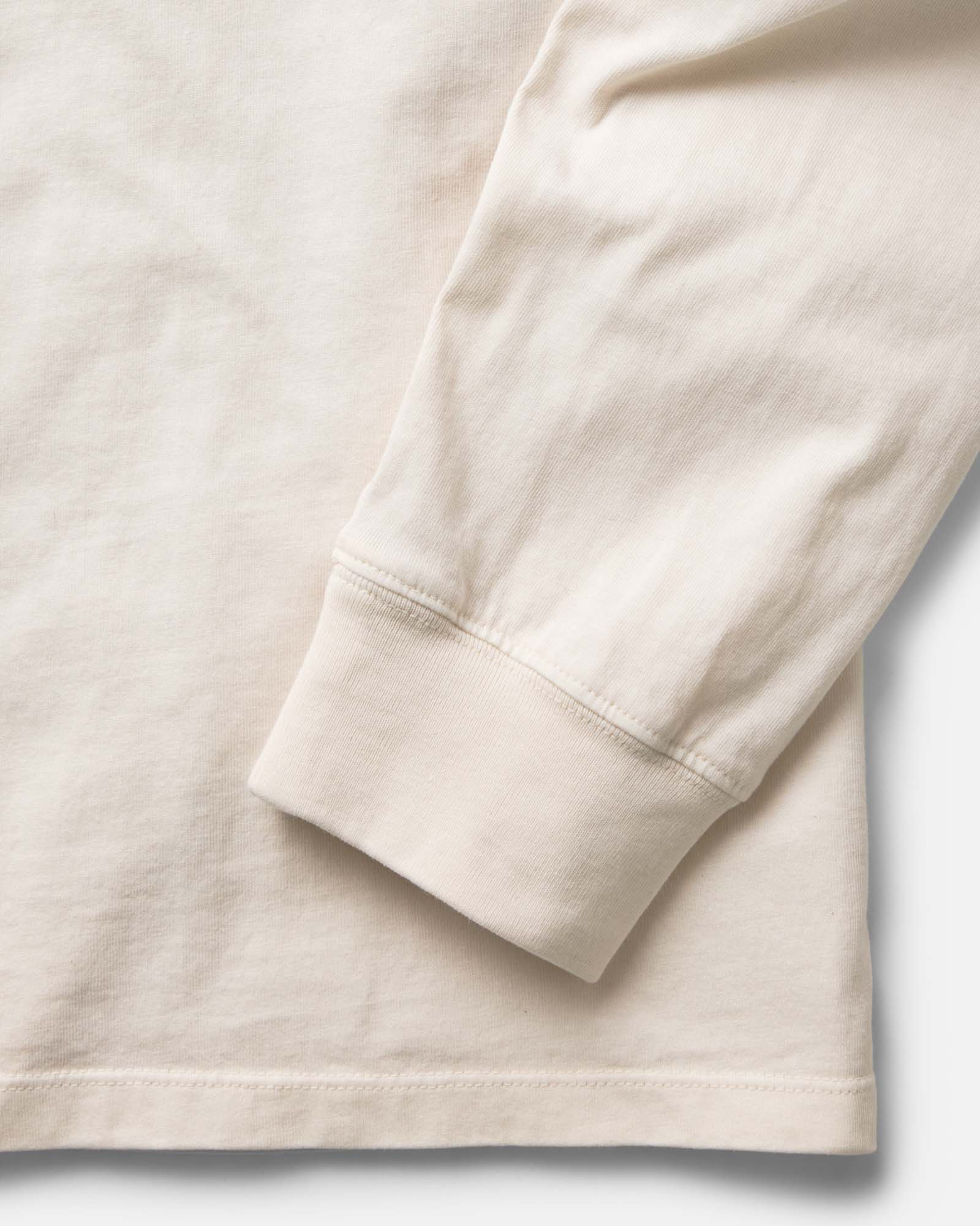 The Organic Cotton Long Sleeve Tee in Vintage White - Image 5