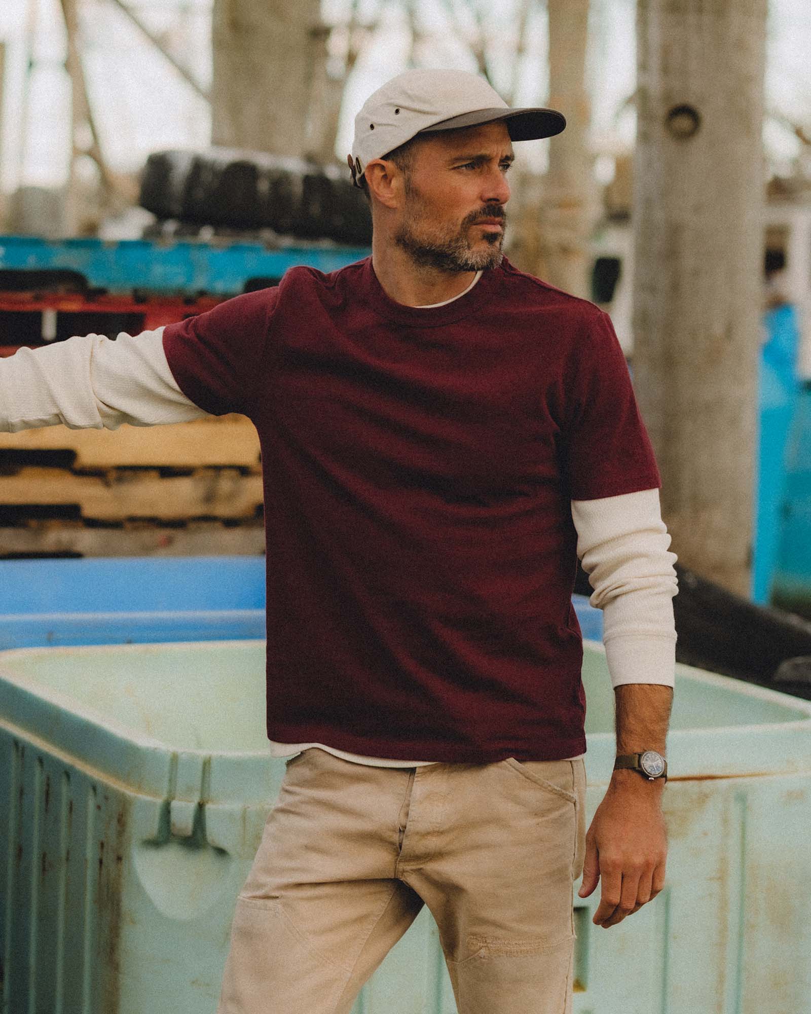 The Organic Cotton Shop Tee in Dried Cherry Twist - Image 2