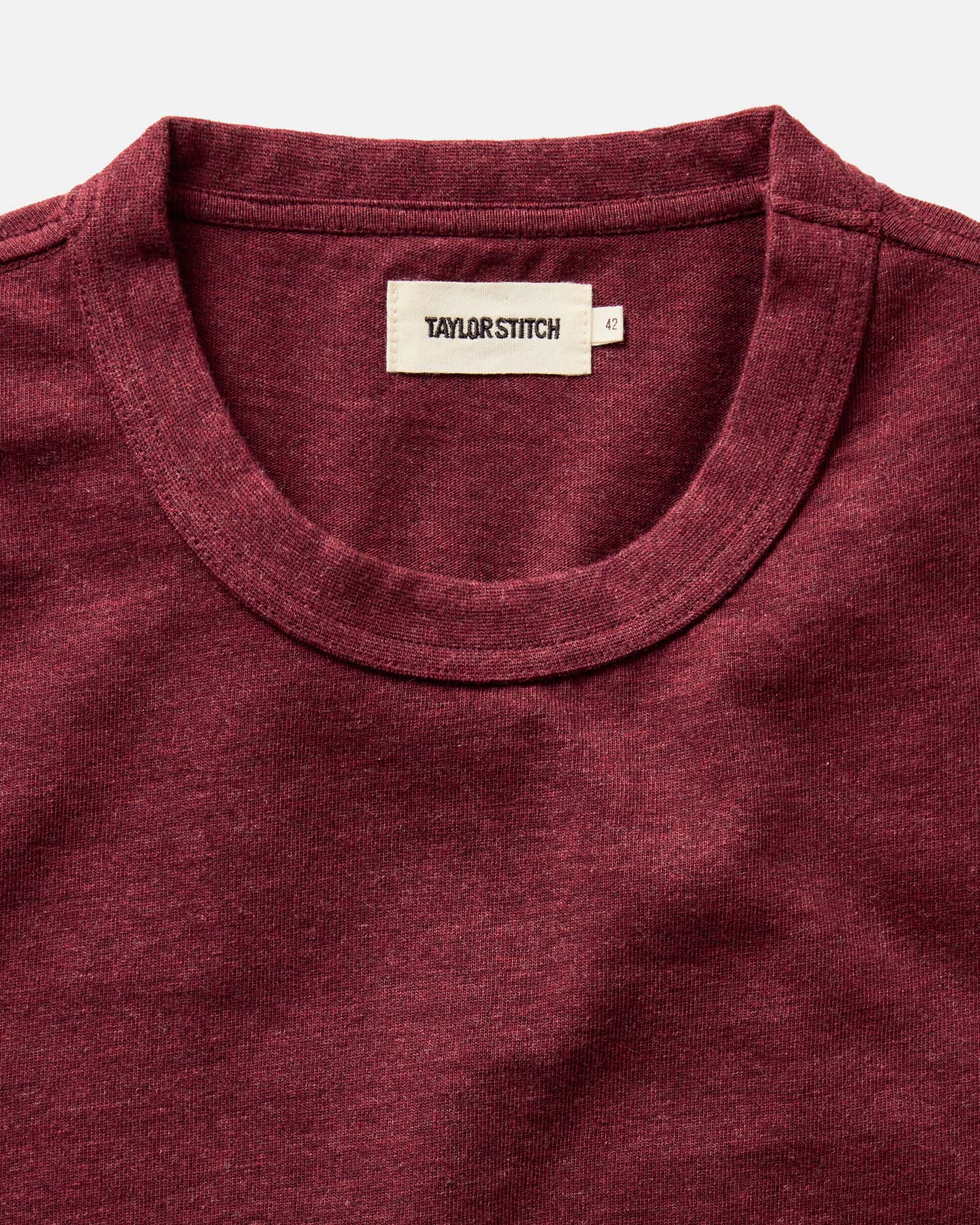 The Organic Cotton Shop Tee in Dried Cherry Twist - Image 4
