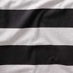 The Organic Cotton Shop Tee in Faded Black Stripe - Image 7