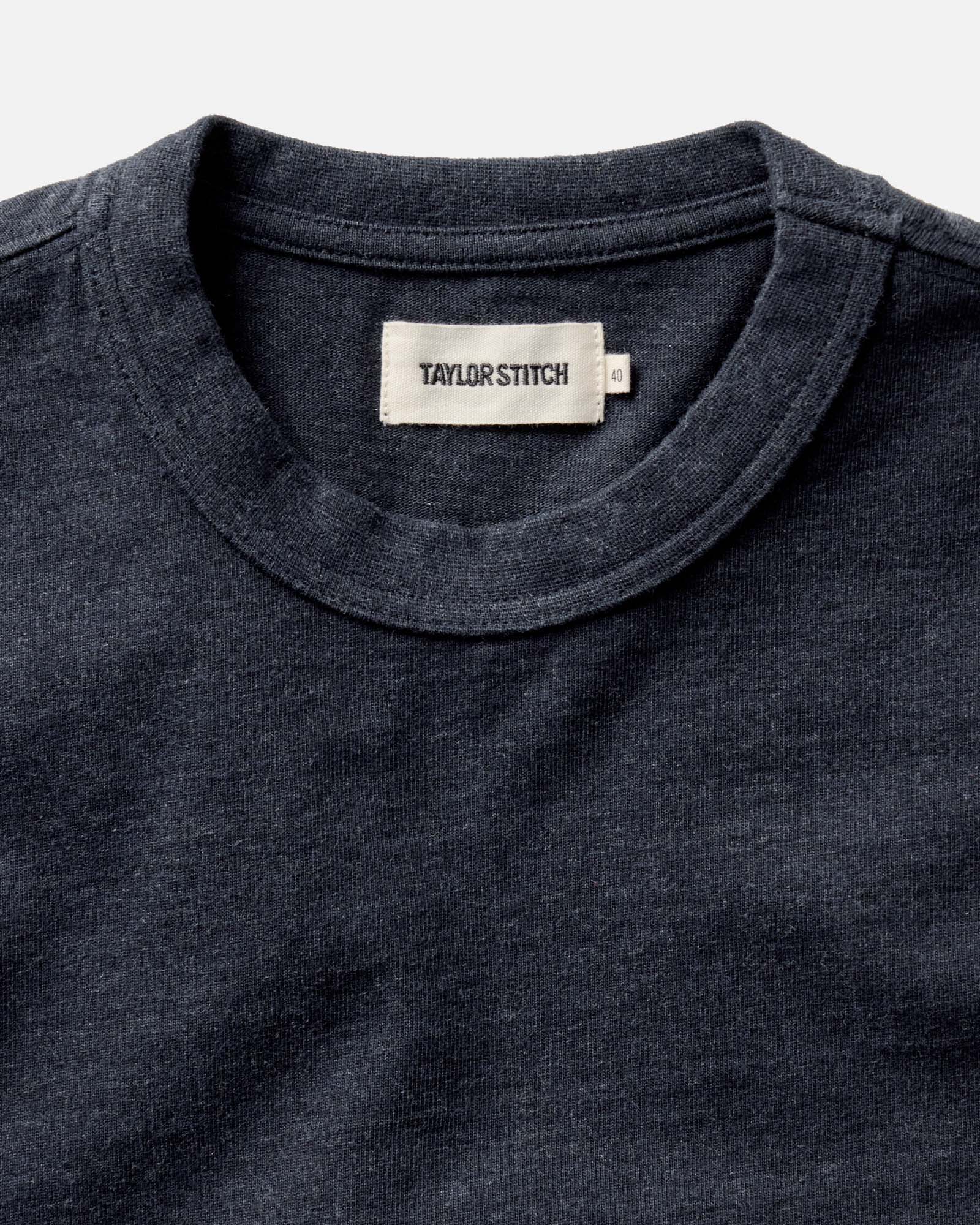 The Organic Cotton Shop Tee in Navy Twist - Image 5