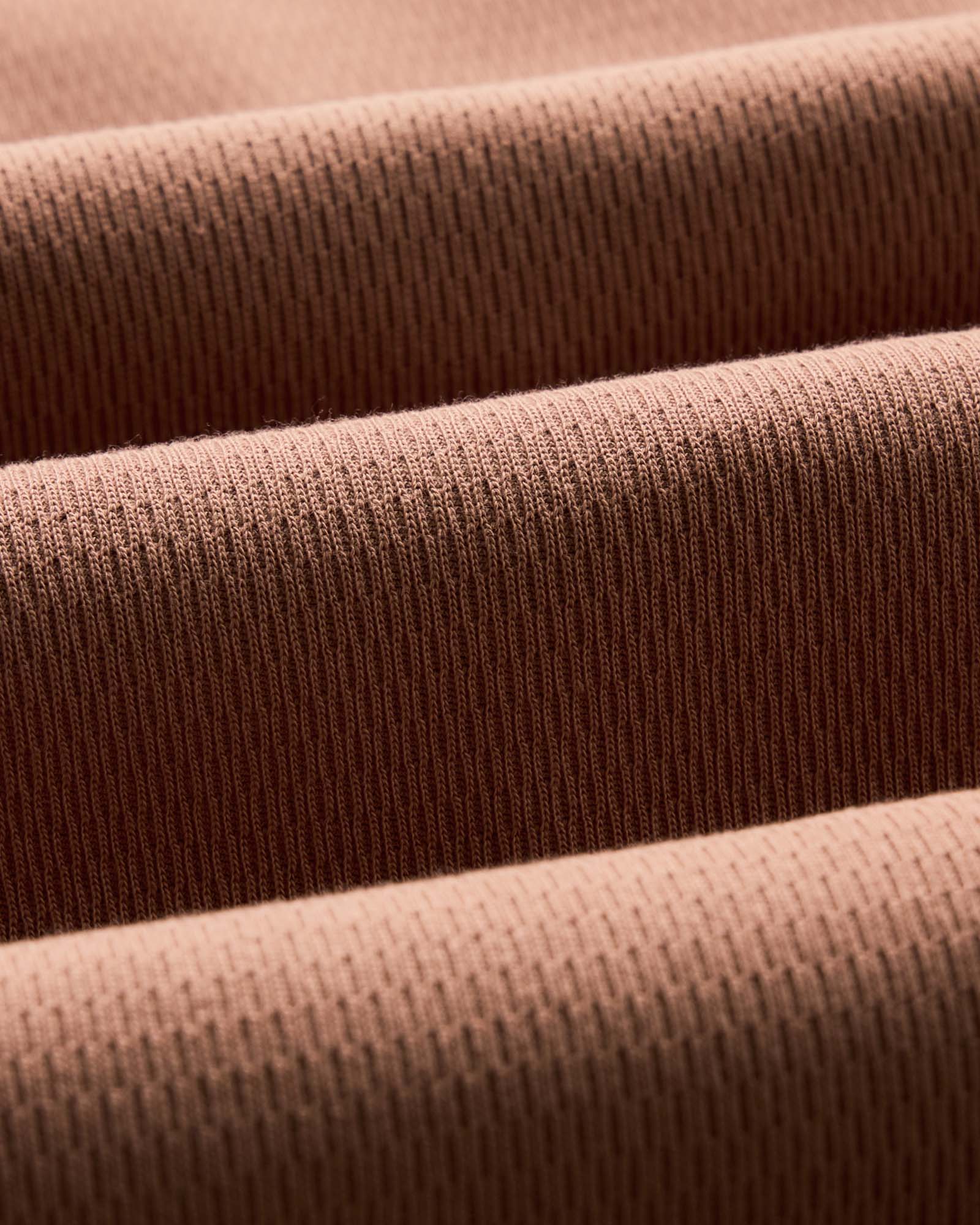 The Organic Cotton Short Sleeve Crew in Faded Brick Waffle - Image 6