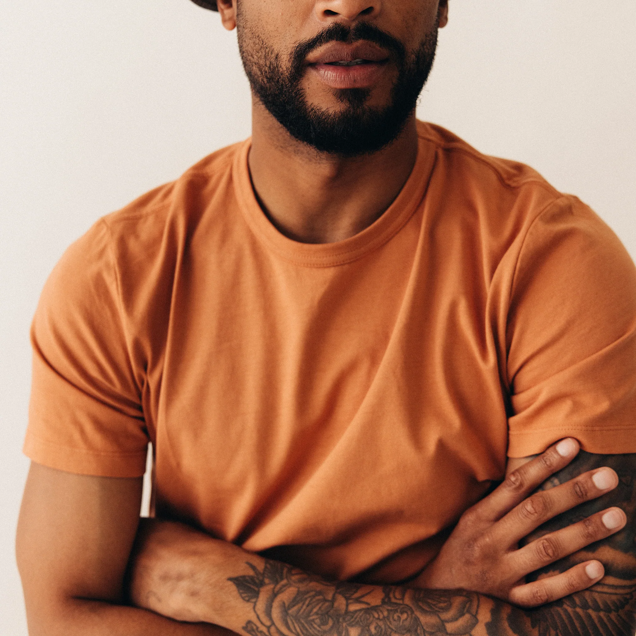 The Organic Cotton Tee in Adobe - Image 3