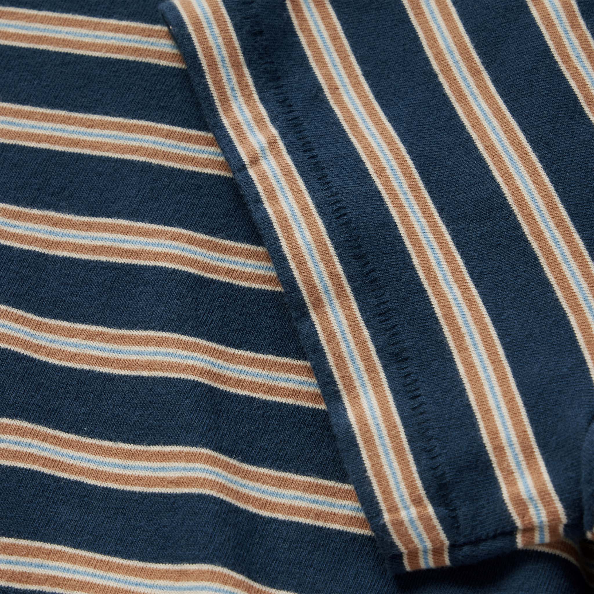 The Organic Cotton Tee in Deep Sea Stripe - Image 6