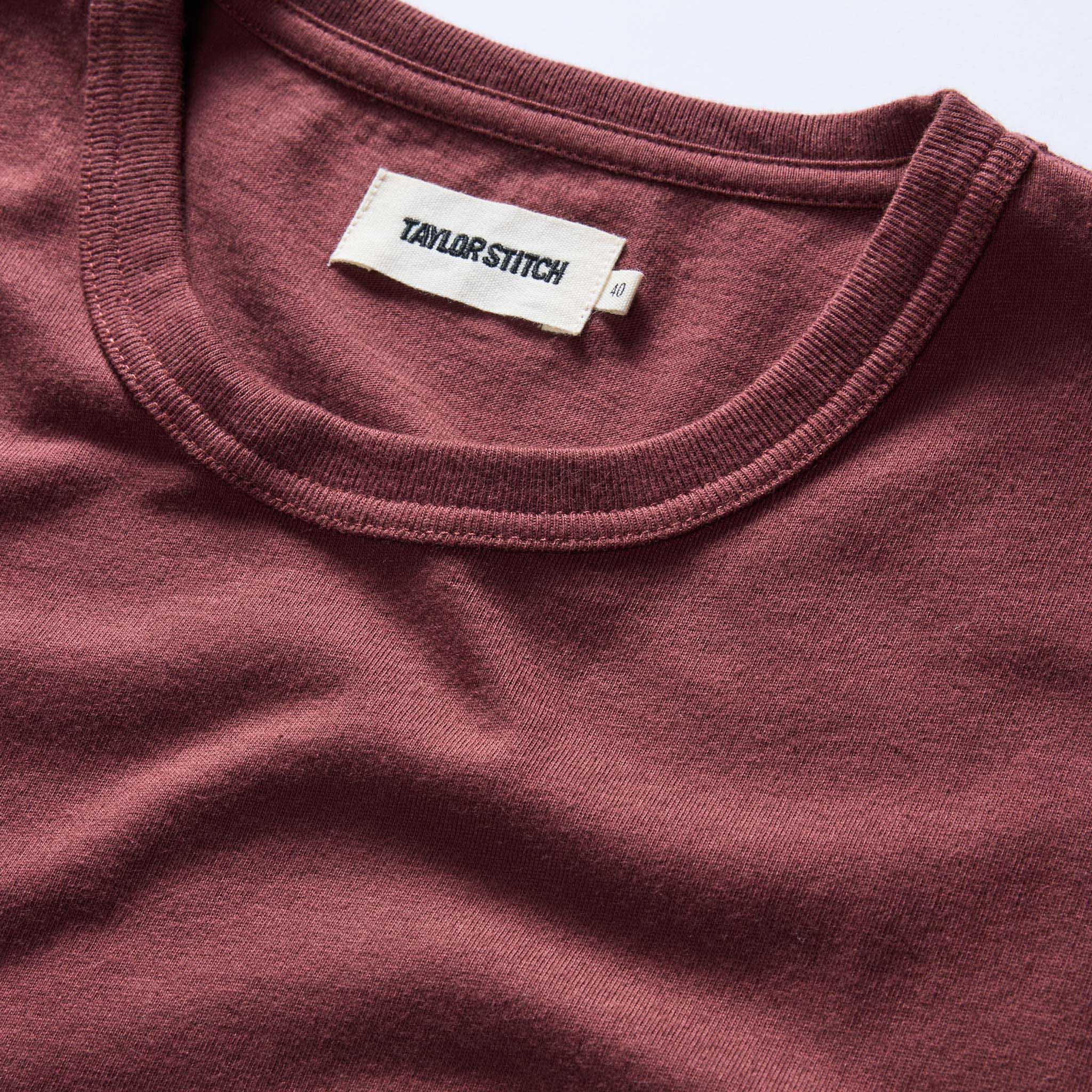 The Organic Cotton Tee in Dried Cherry - Image 5