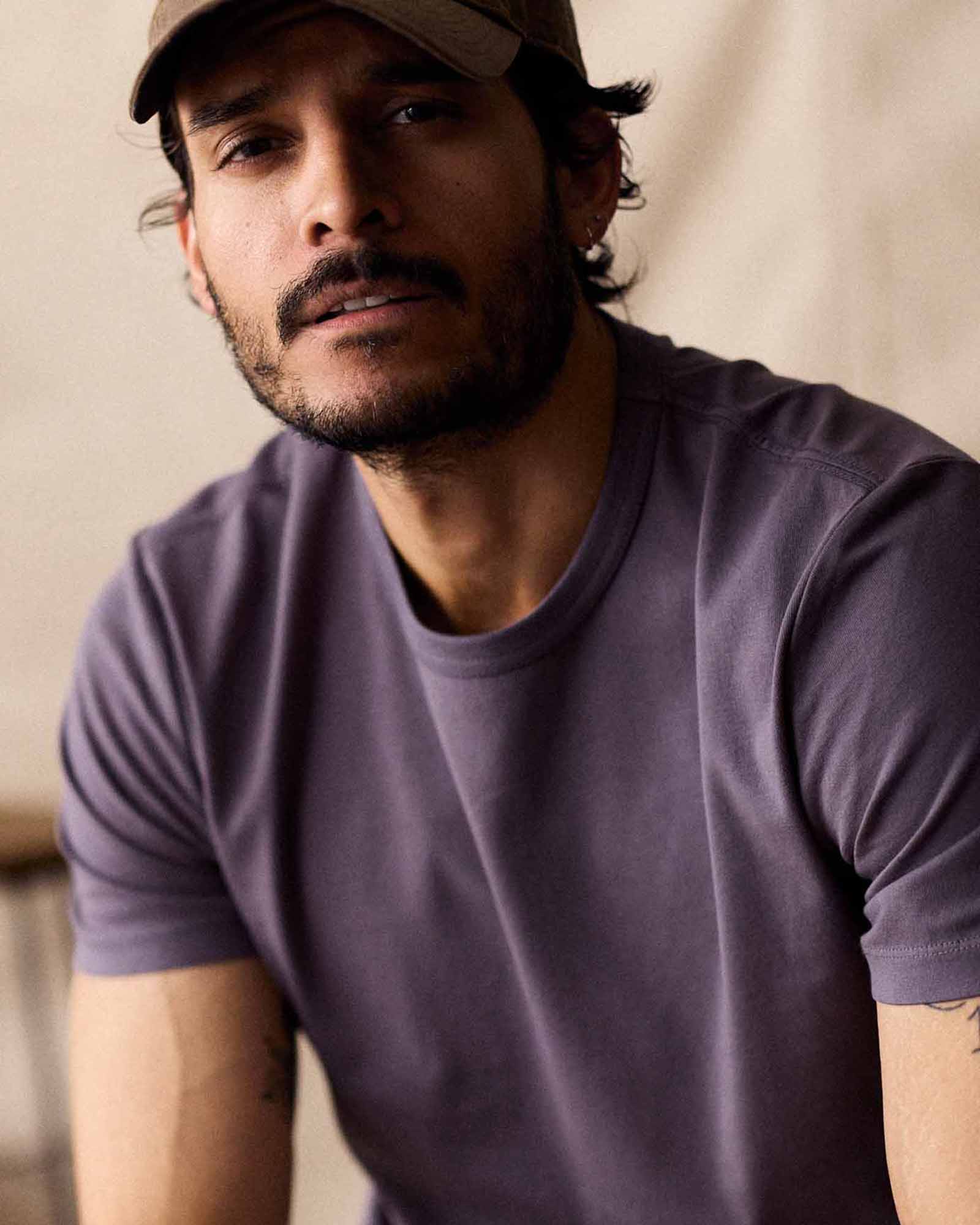 The Organic Cotton Tee in Dried Plum - Image 3