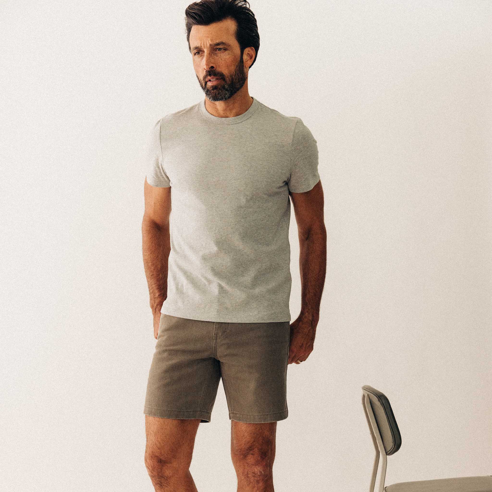 The Organic Cotton Tee in Heather Grey - Image 4