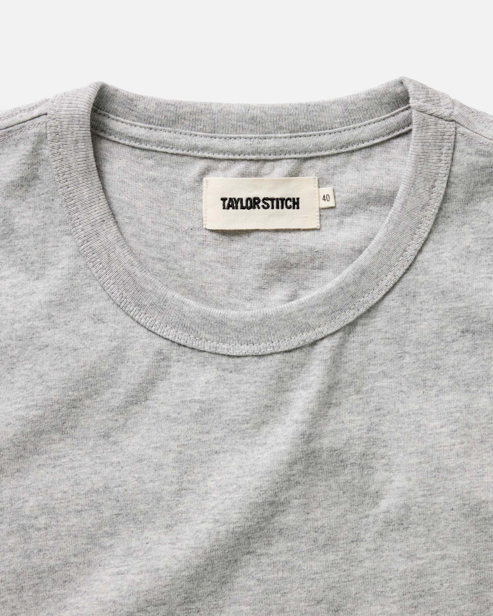 The Organic Cotton Tee in Heather Grey - Image 5