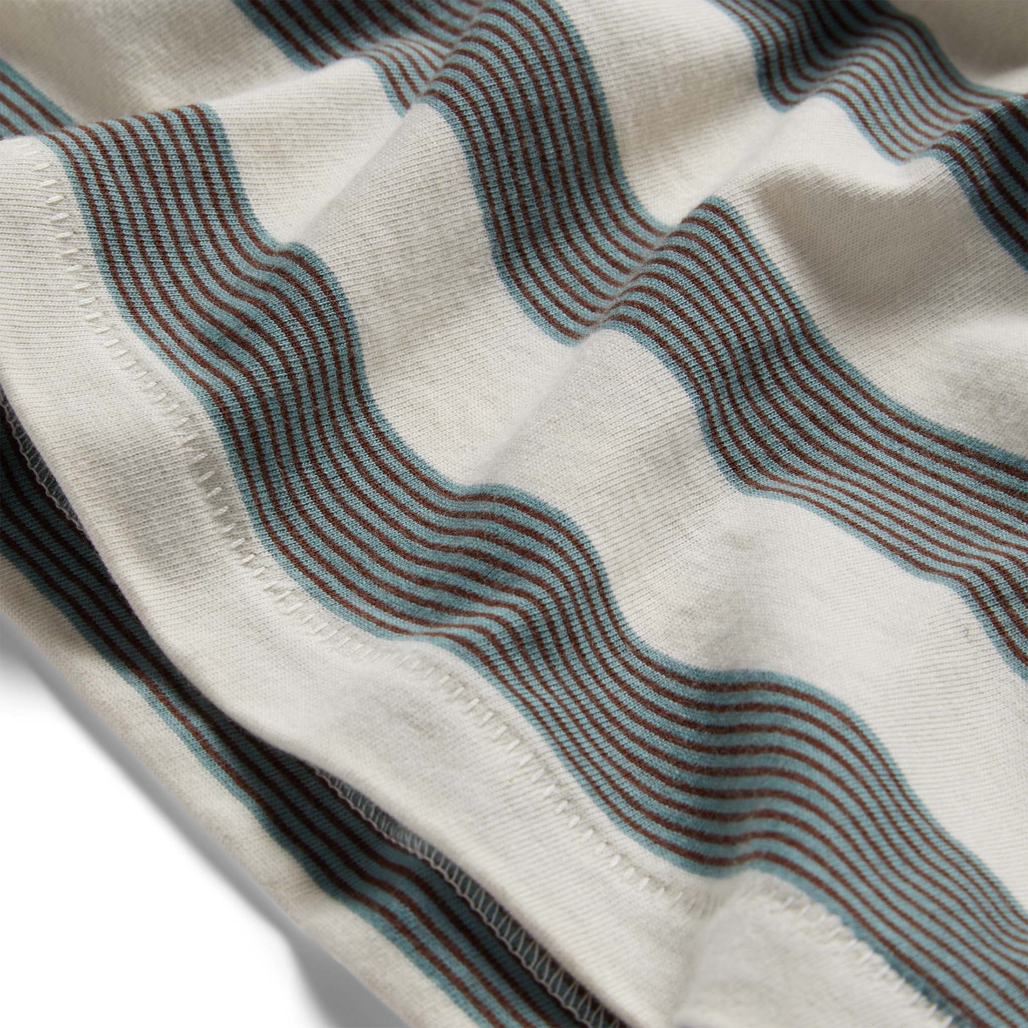 The Organic Cotton Tee in Natural and Ocean Stripe - Image 7