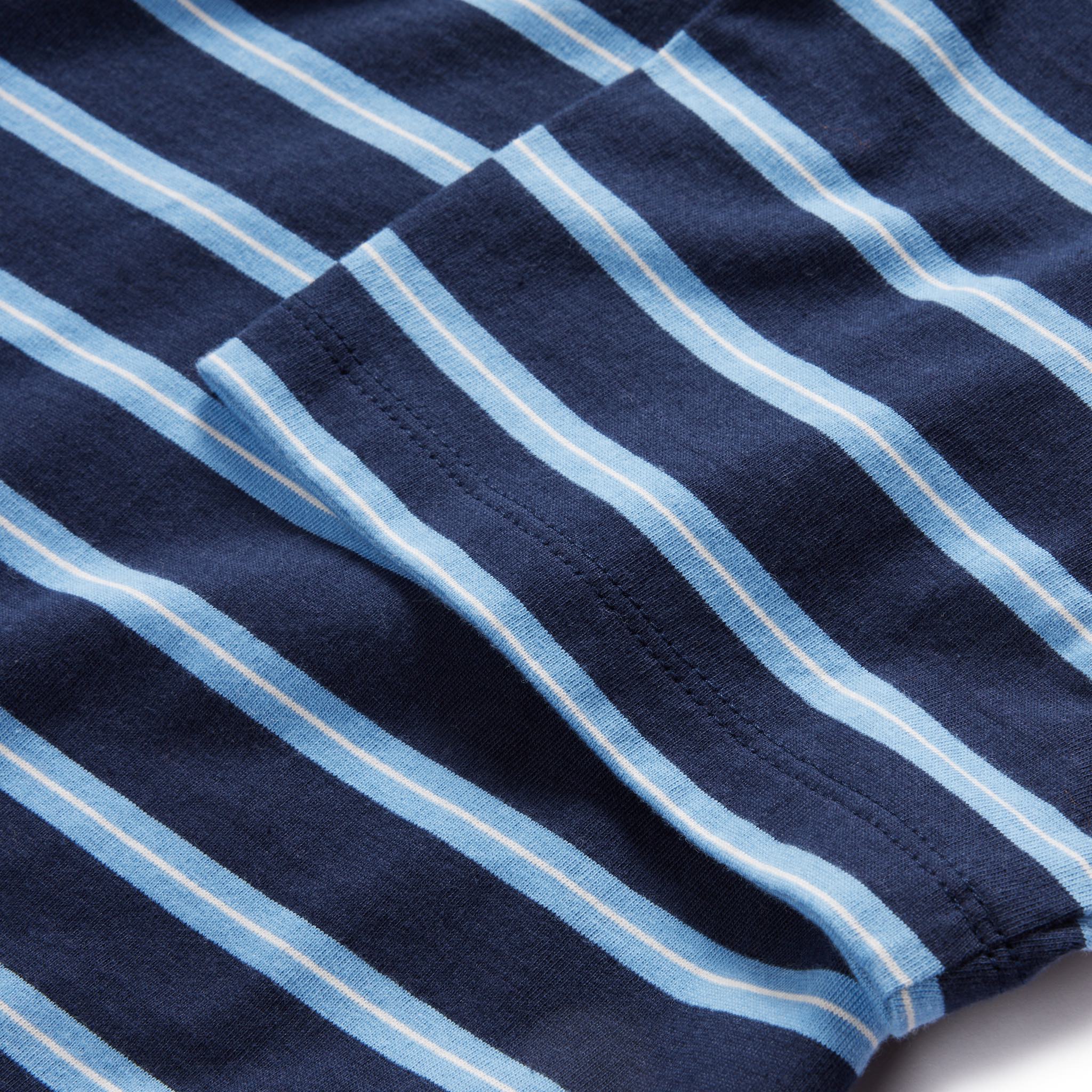 The Organic Cotton Tee in Navy Stripe - Image 6
