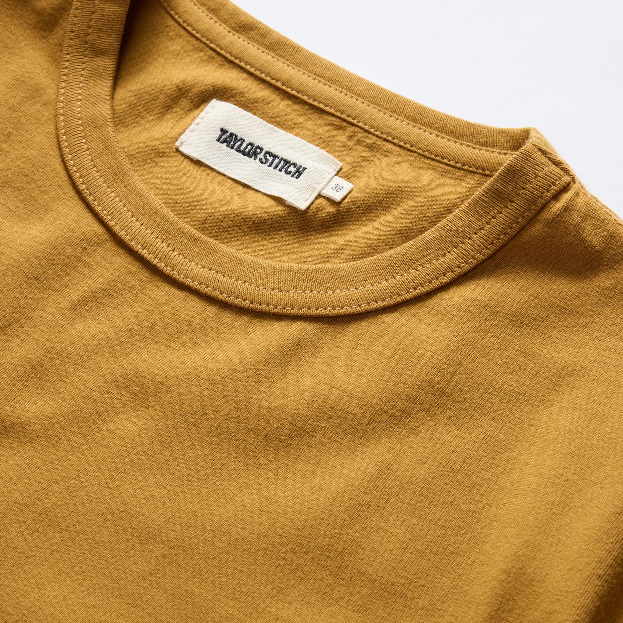 The Organic Cotton Tee in Old Gold - Image 5
