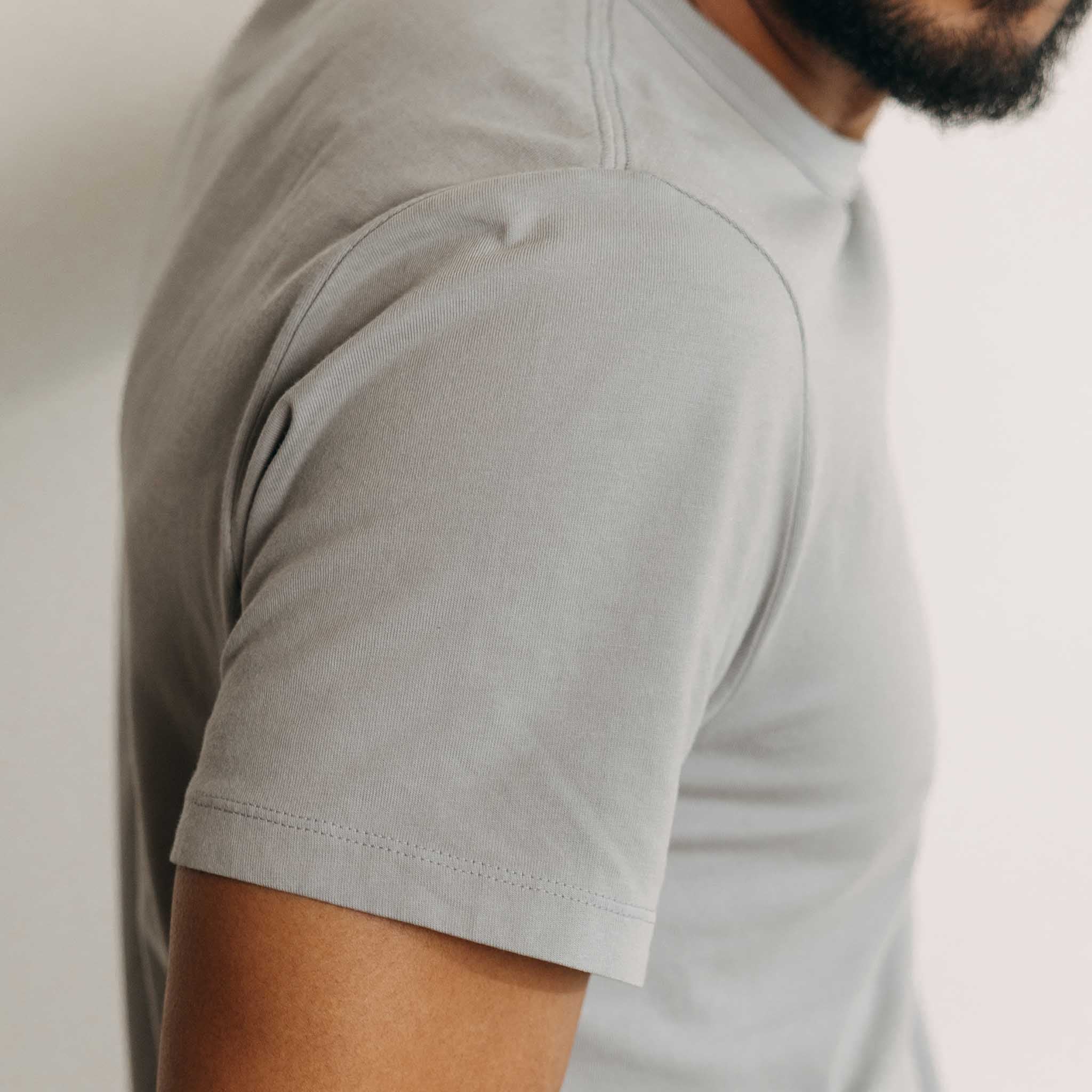 The Organic Cotton Tee in Overcast - Image 3