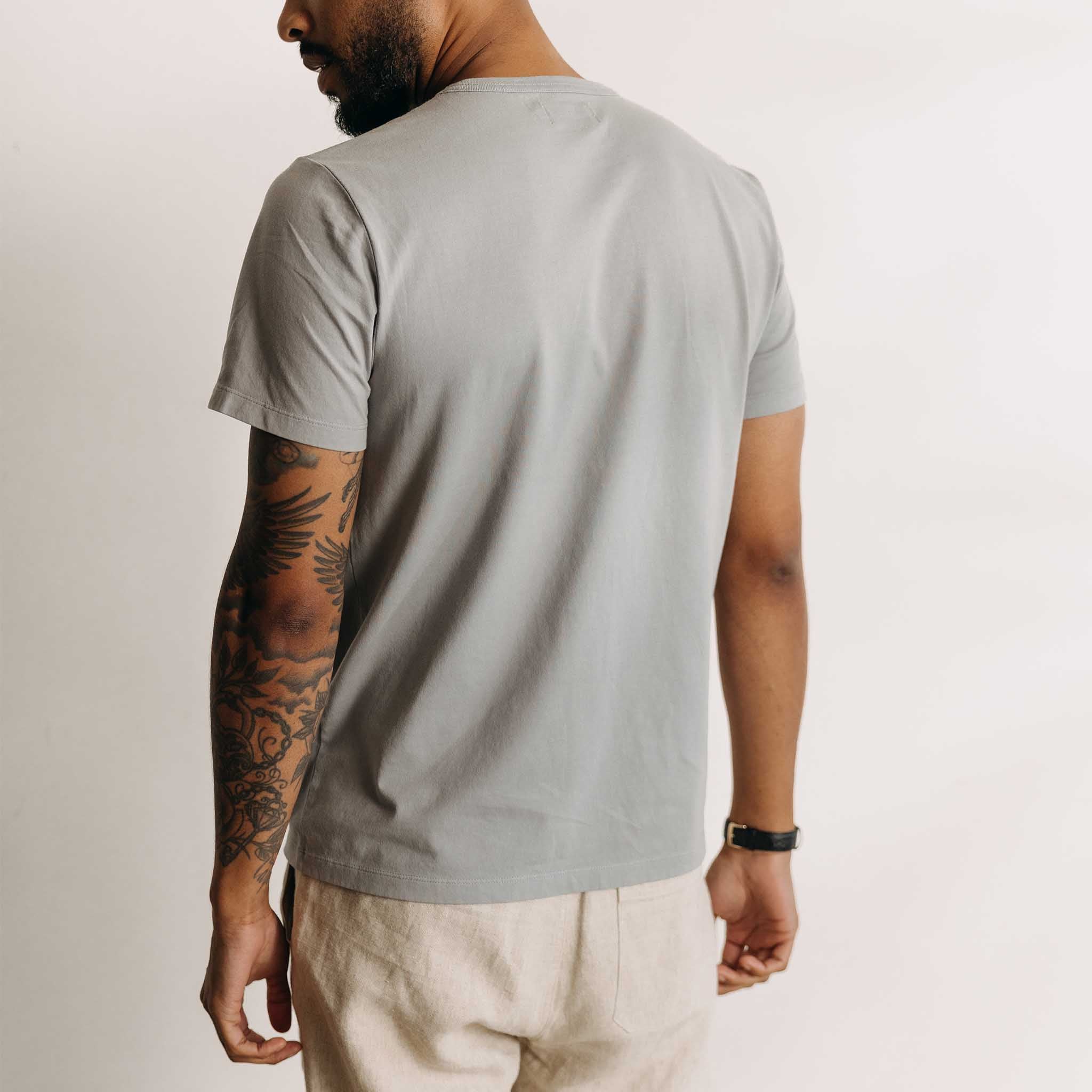 The Organic Cotton Tee in Overcast - Image 4