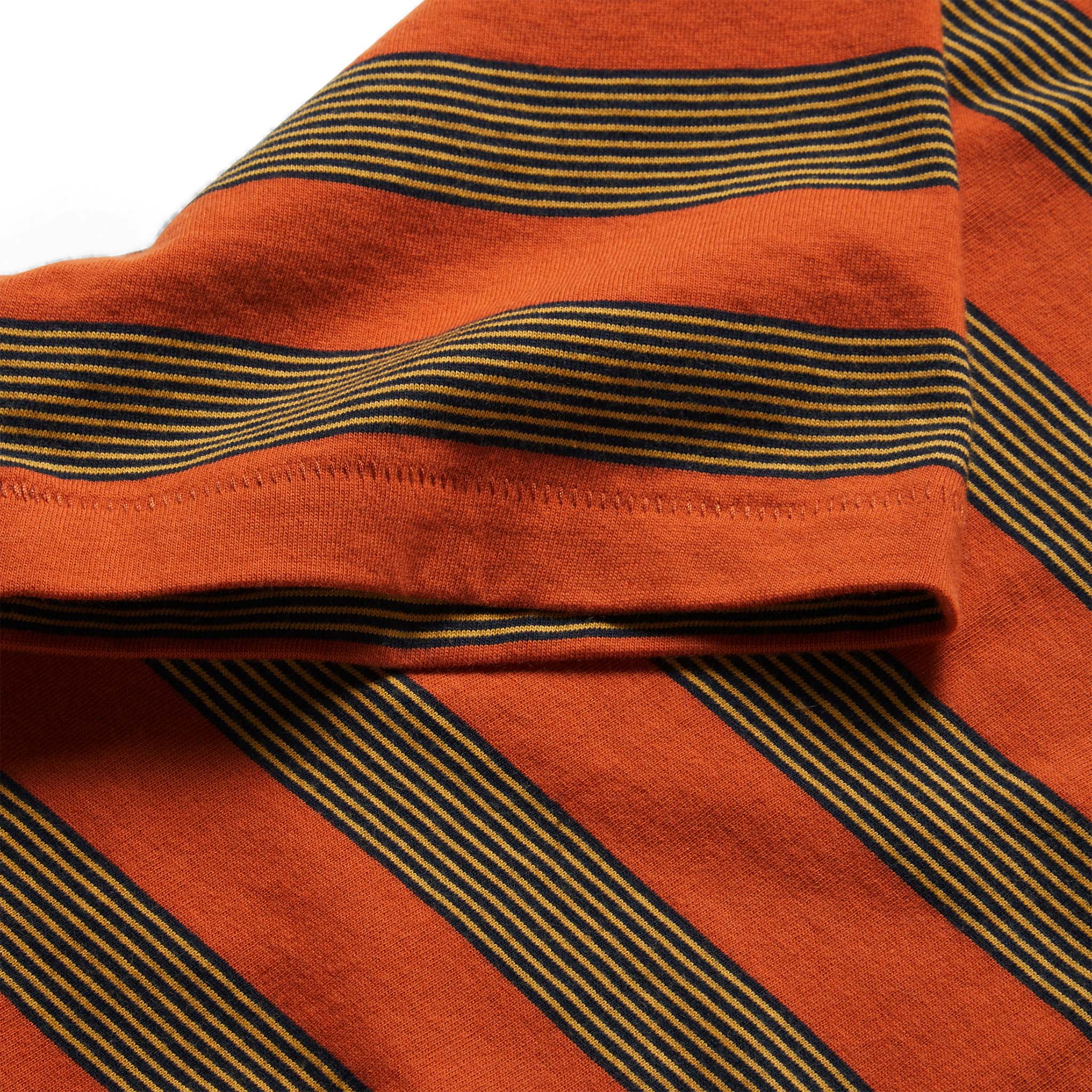 The Organic Cotton Tee in Rust Stripe - Image 6