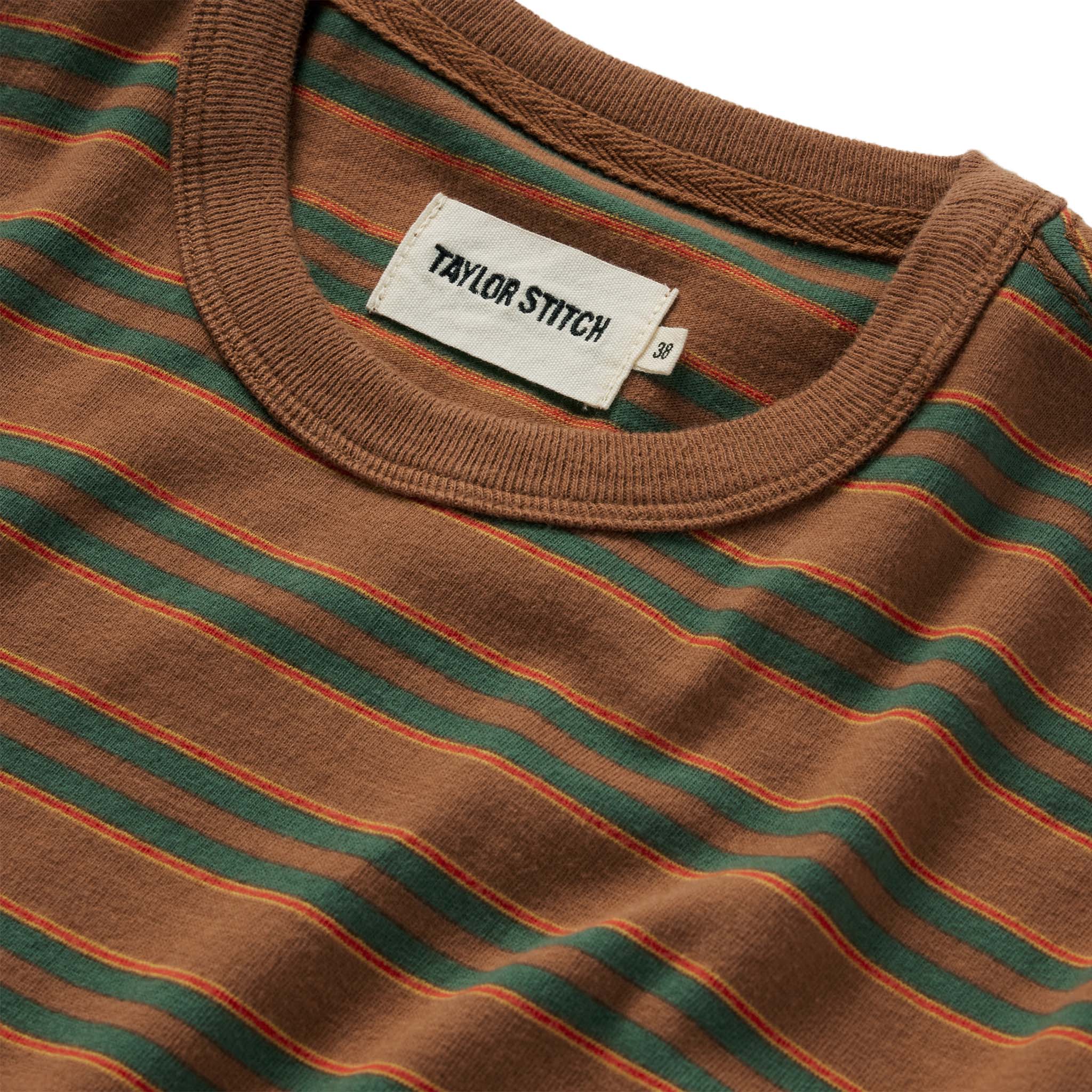 The Organic Cotton Tee in Sahara Stripe - Image 5