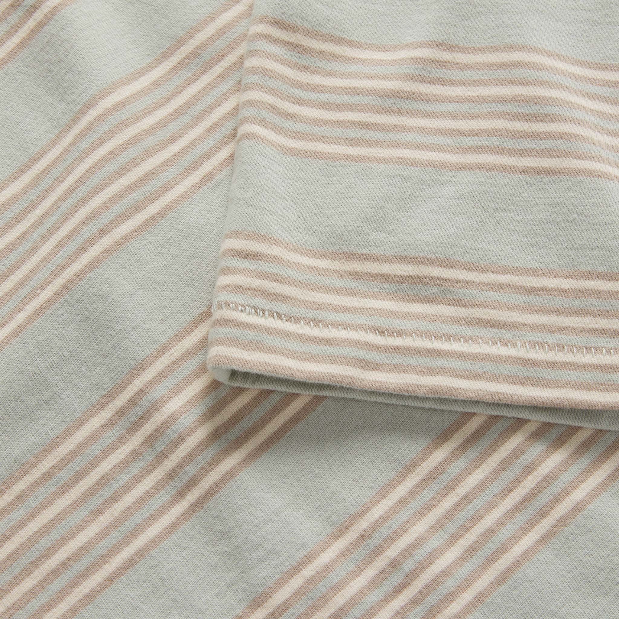 The Organic Cotton Tee in Seafoam Stripe - Image 5