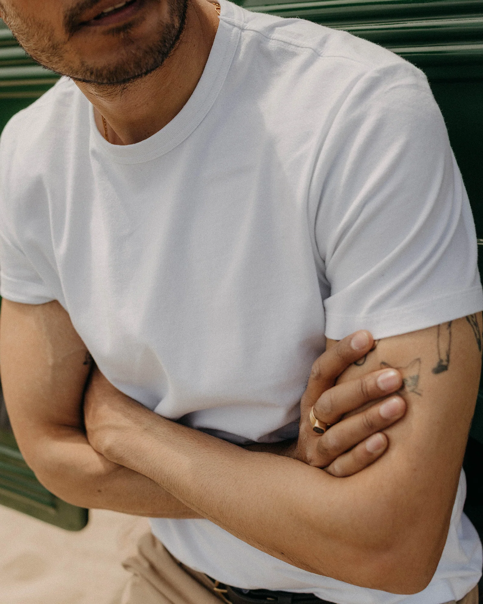 The Organic Cotton Tee in White - Image 4