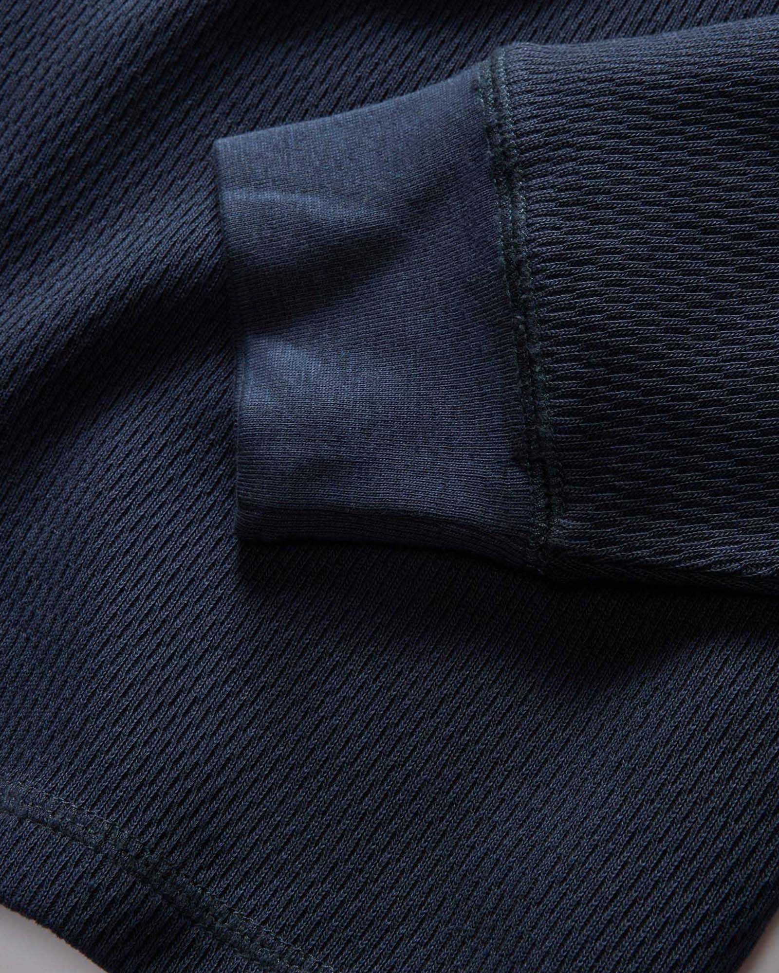 The Organic Cotton Crew in Dark Navy Waffle - Image 5