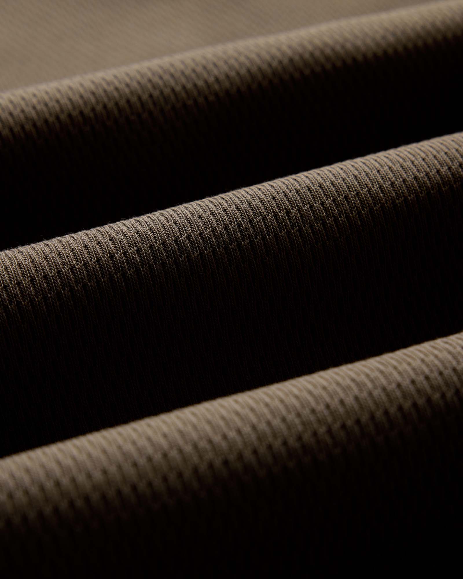 The Organic Cotton Crew in Fatigue Olive Waffle - Image 6