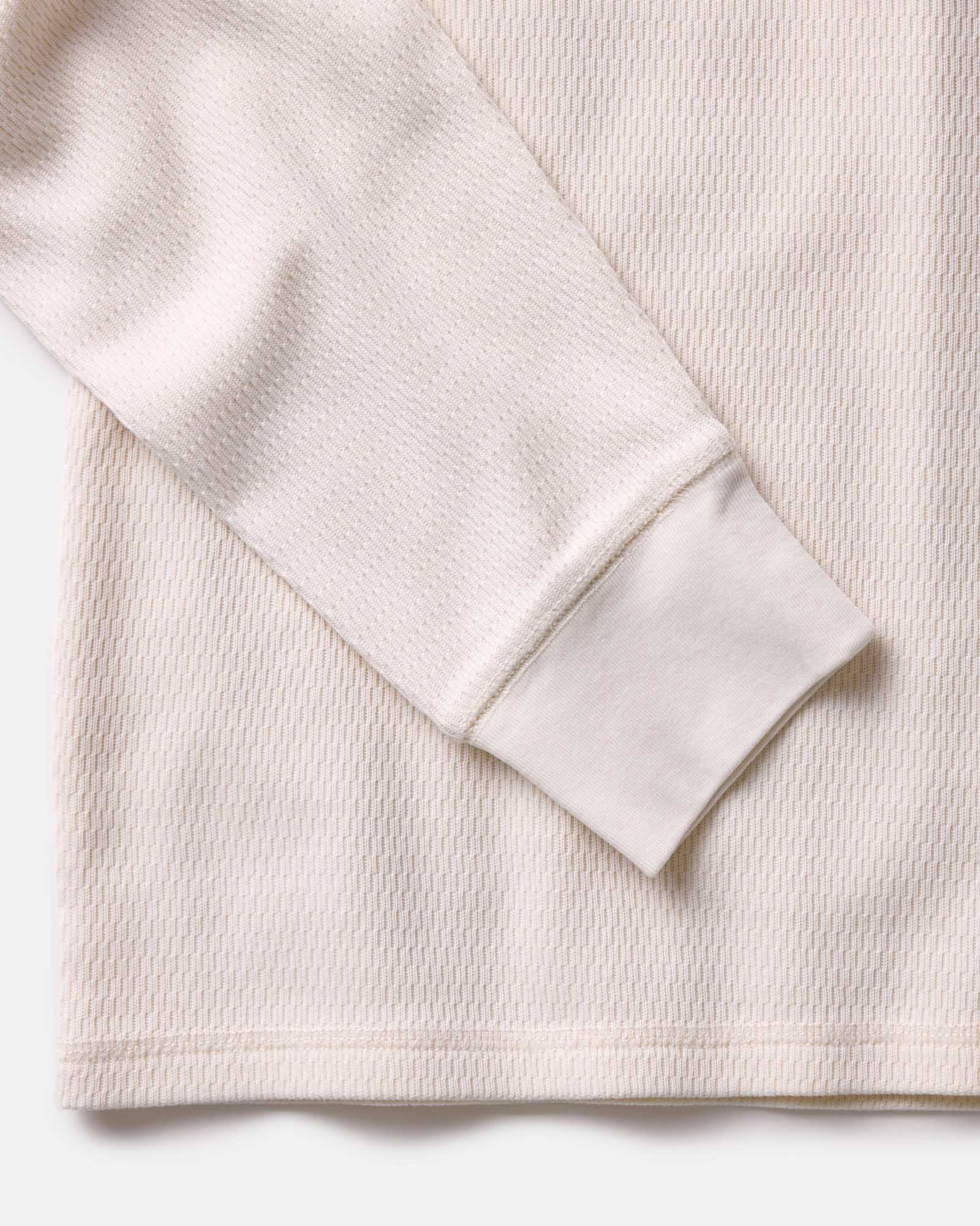 The Organic Cotton Crew in Vintage White Waffle - Image 5