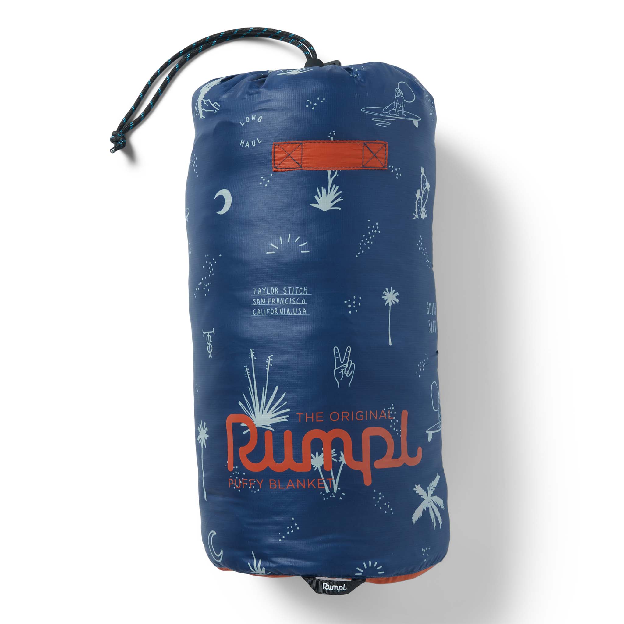 The Original Puffy Blanket in Navy Aloha - Image 5