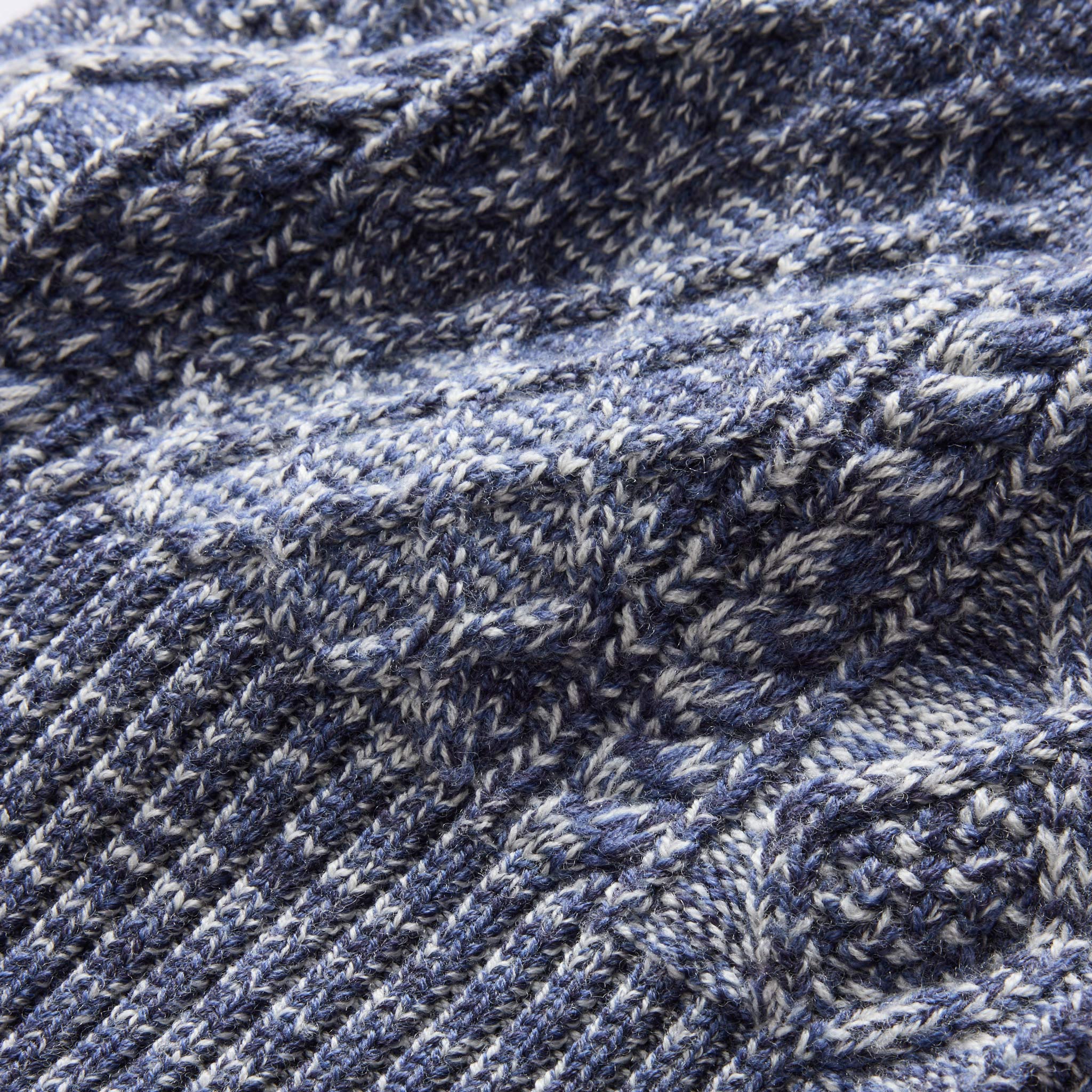 The Orr Beanie in Marled Indigo - Image 6