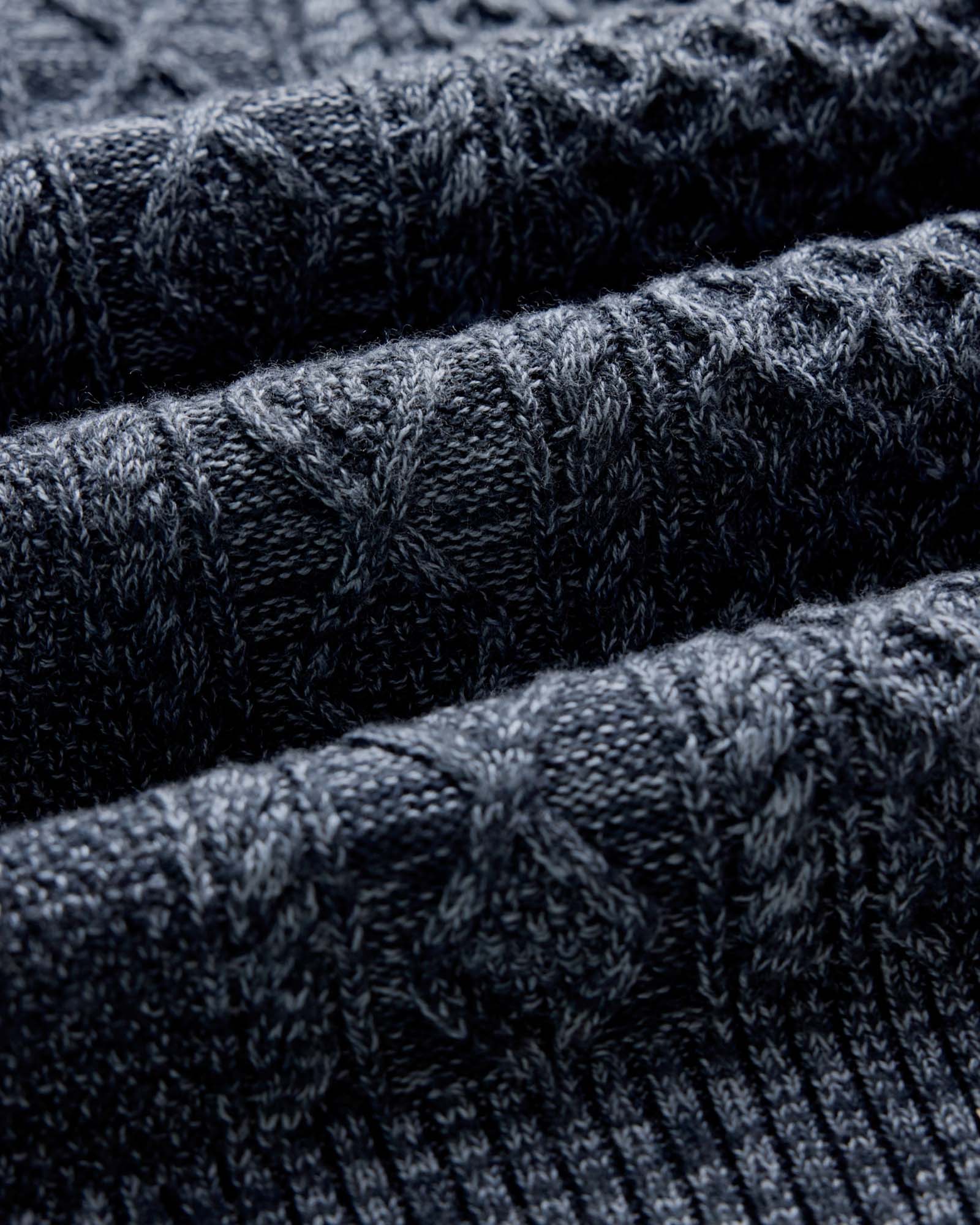 The Orr Sweater in Marled Marine Merino - Image 8