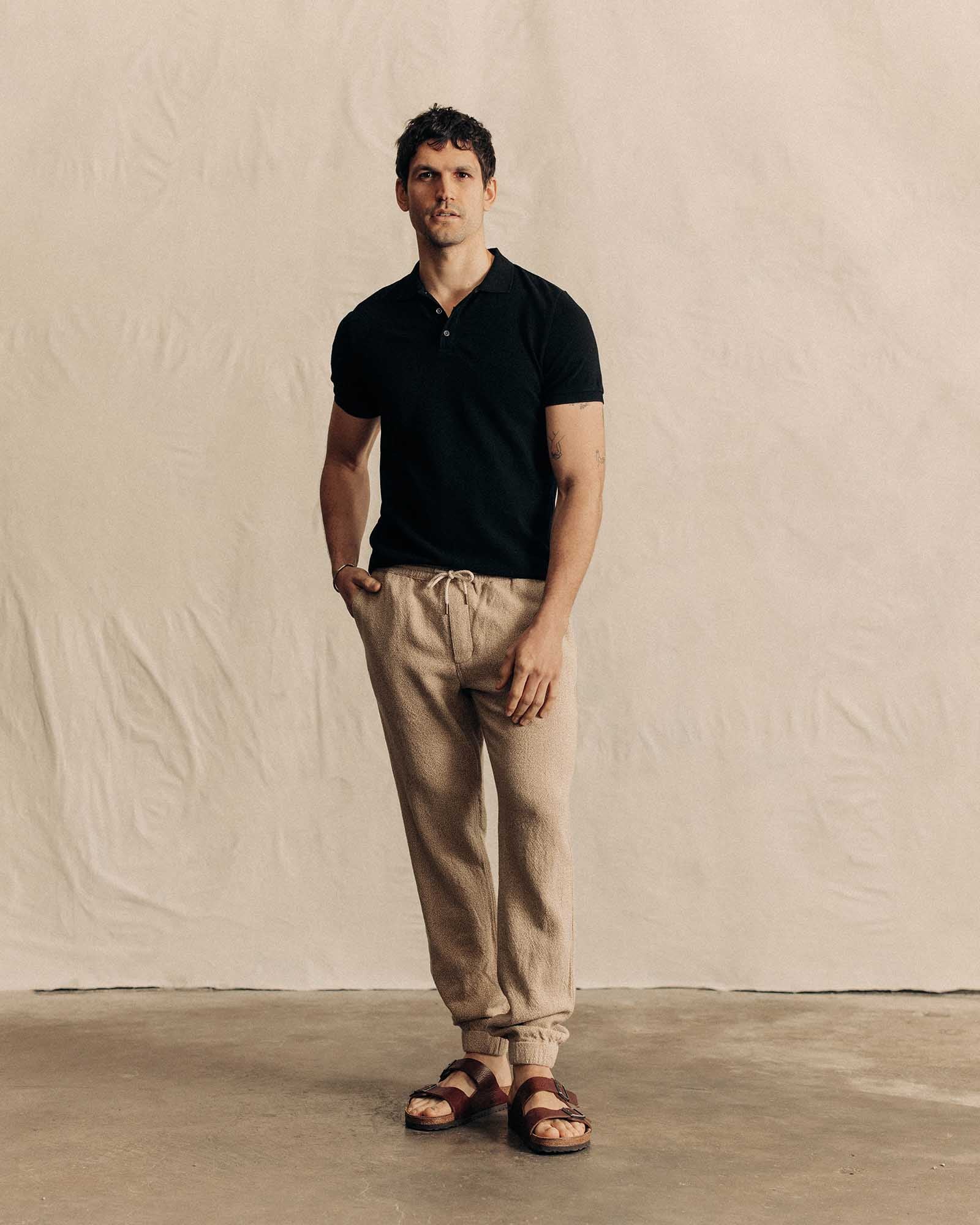 The Pacific Polo in Black Indigo Pique - Image 4