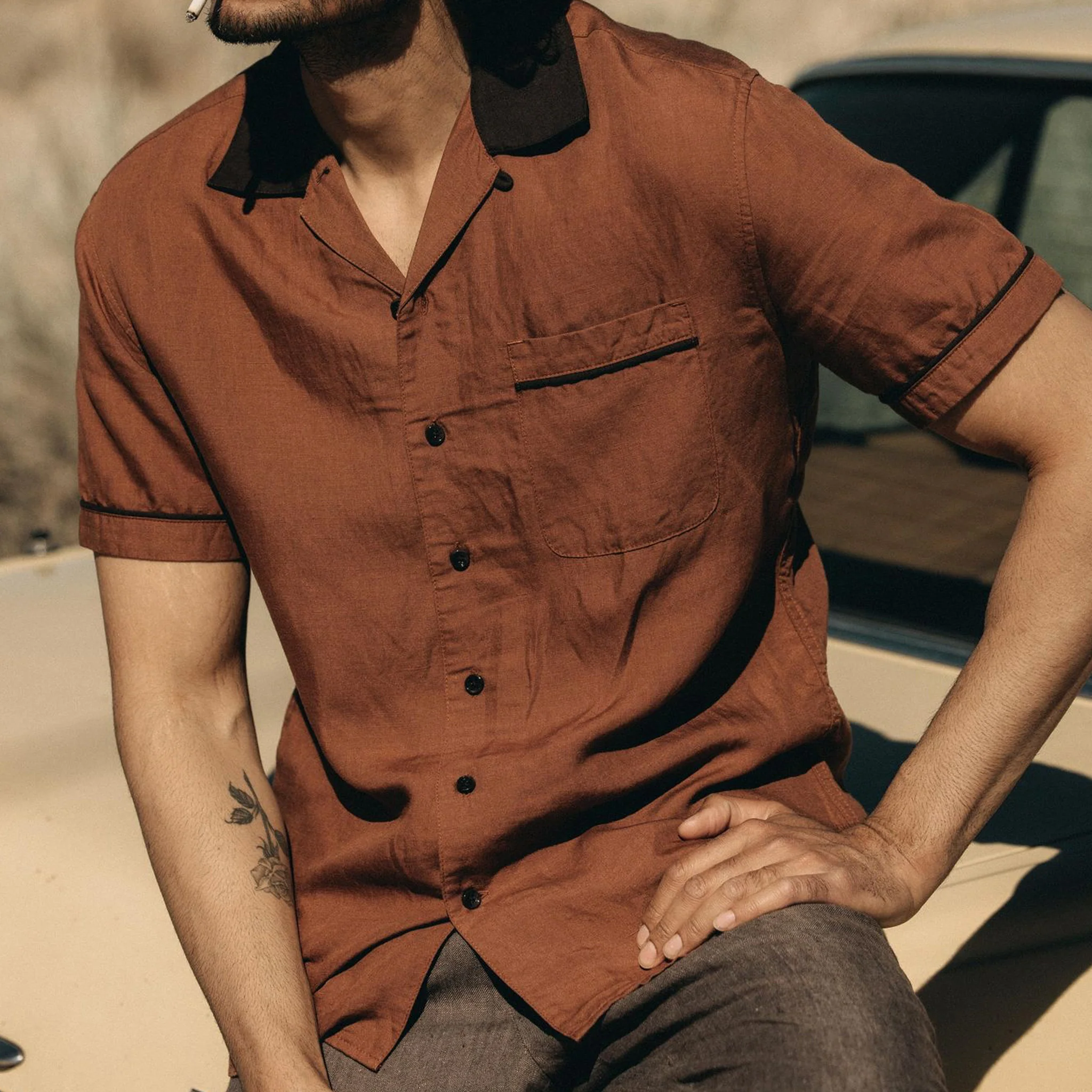 The Palmer Shirt in Dried Guajillo - Image 2