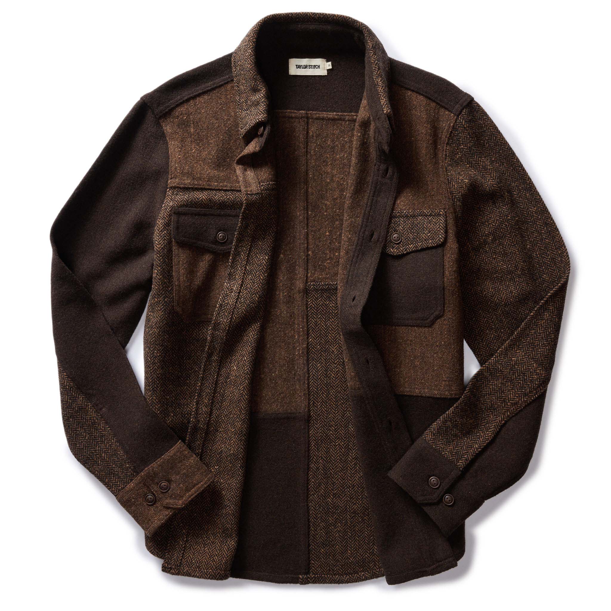 The Patchwork Overshirt in Timber Tweed - Image 6