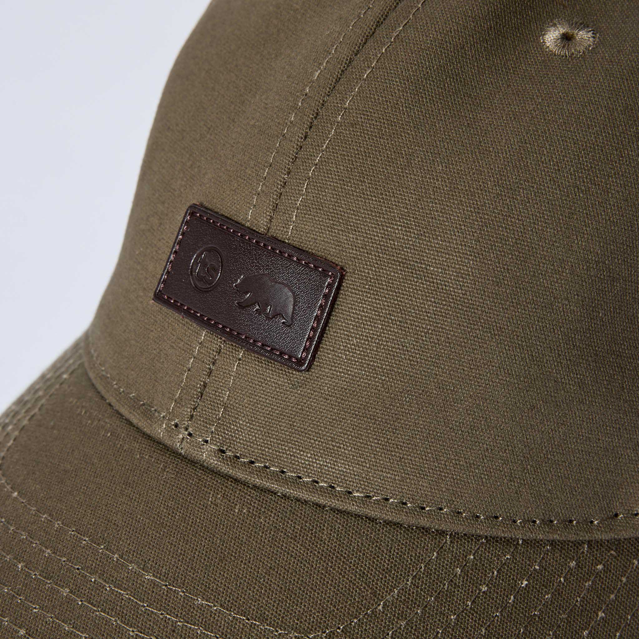 The Pathfinder Cap in Fatigue Olive Dry Wax - Image 9