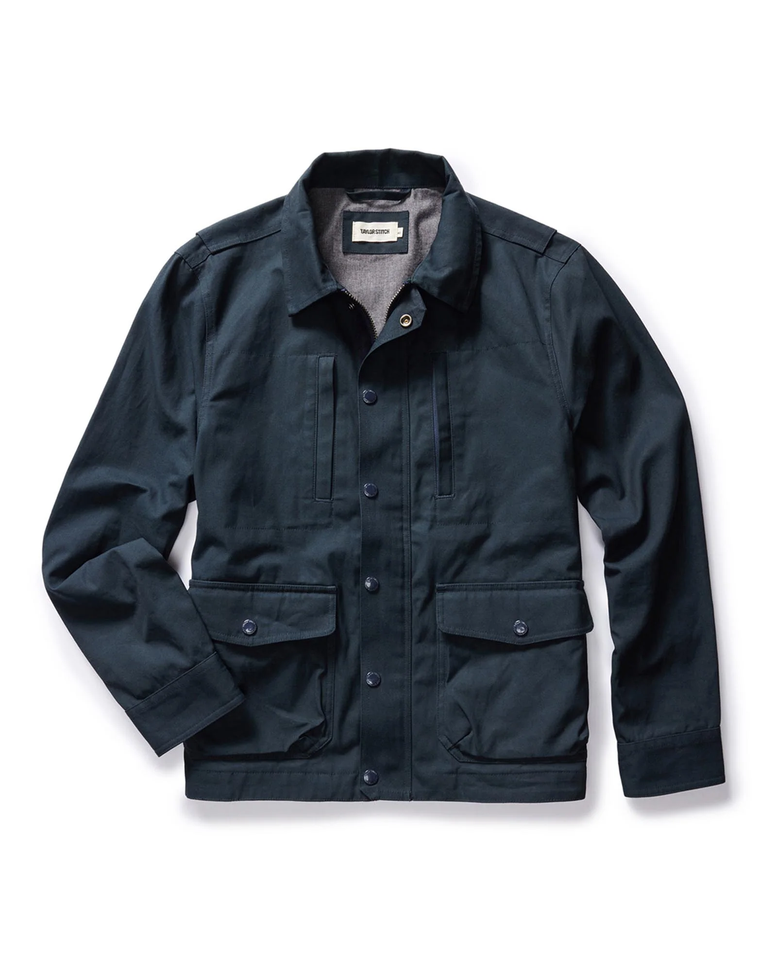 The Pathfinder Jacket in Dark Navy Dry Wax