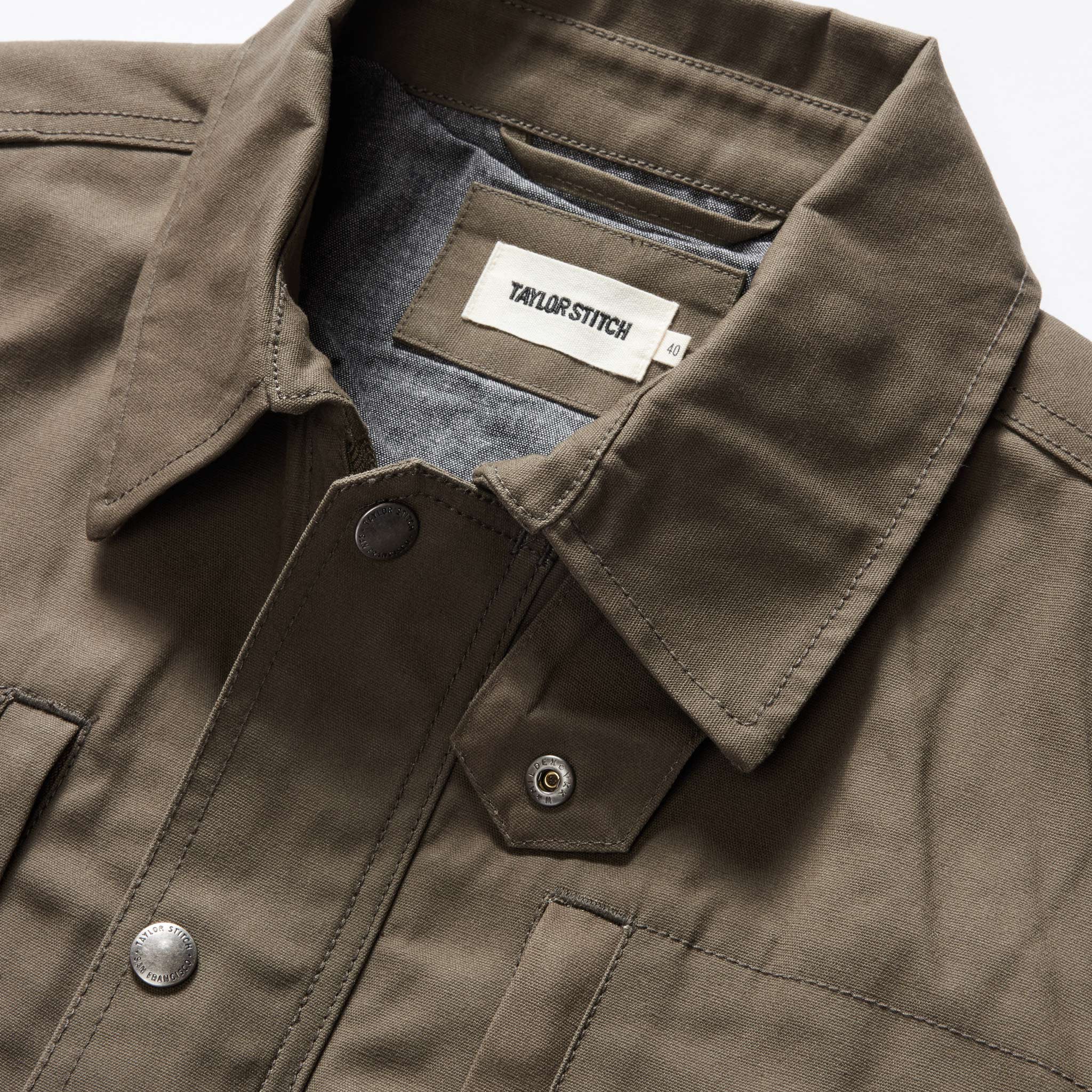 The Pathfinder Jacket in Fatigue Olive Dry Wax - Image 7