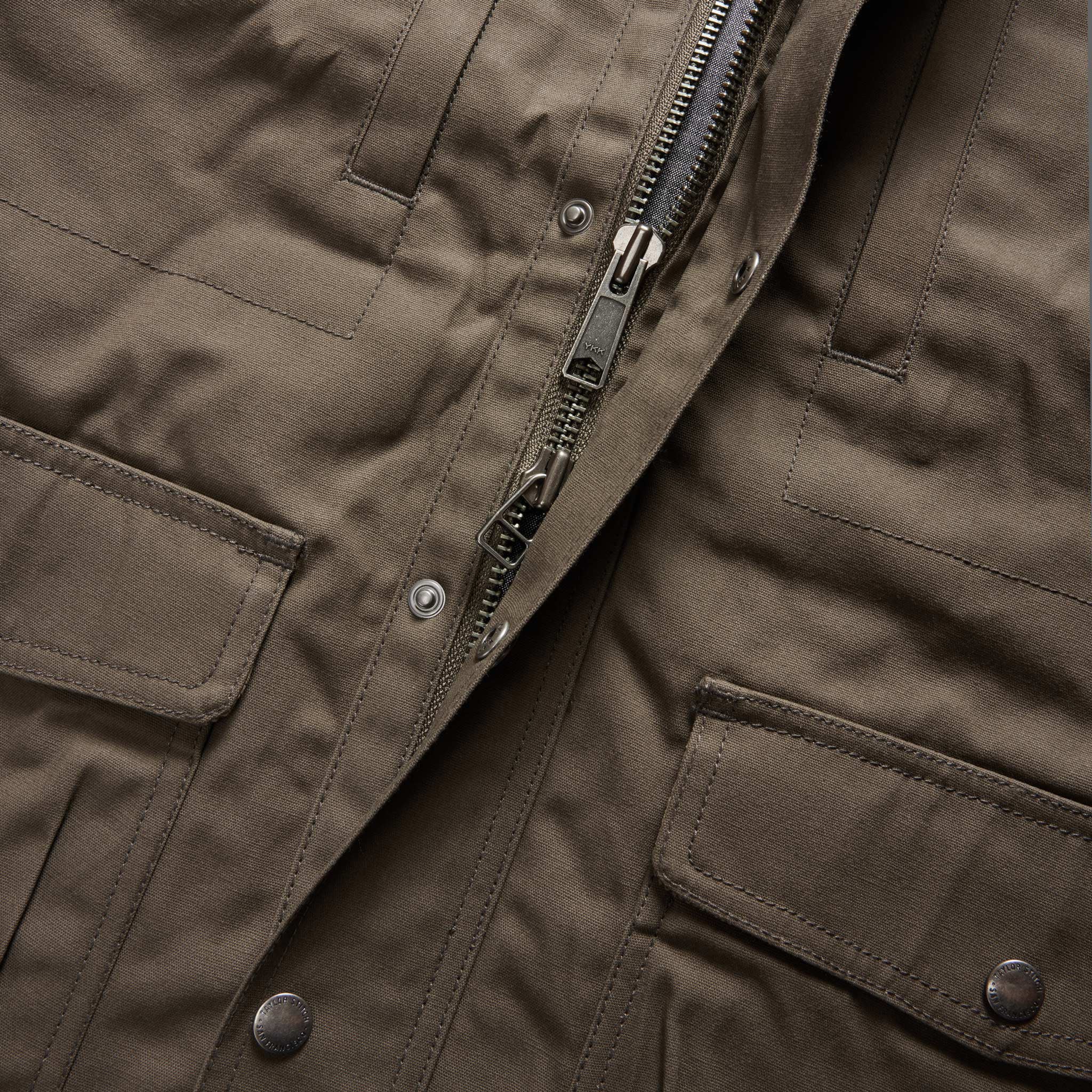 The Pathfinder Jacket in Fatigue Olive Dry Wax - Image 9