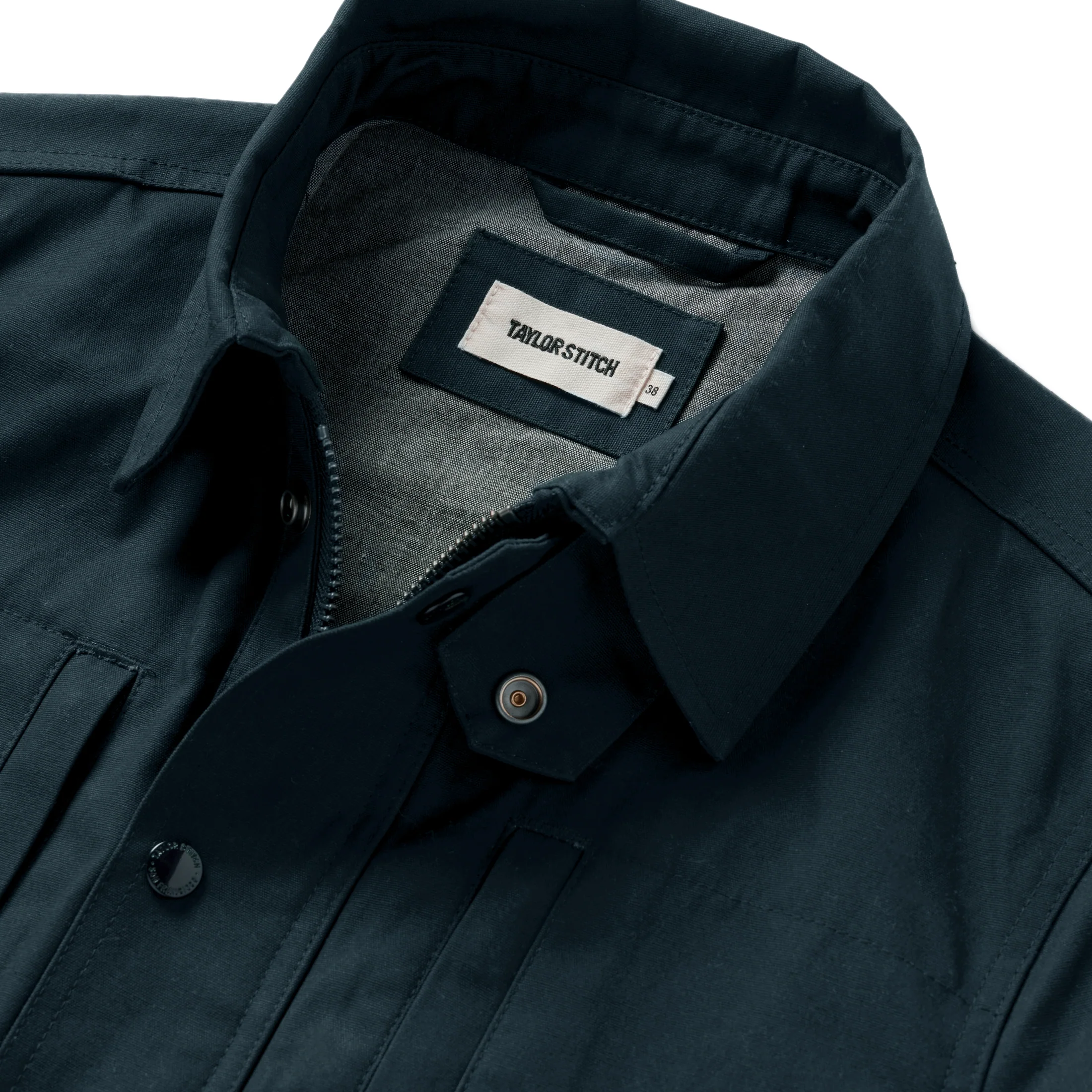 The Pathfinder Jacket in Navy Dry Wax - Image 5