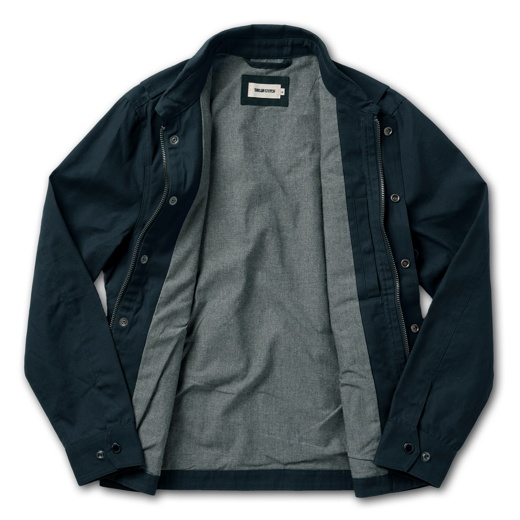 The Pathfinder Jacket in Navy Dry Wax - Image 7