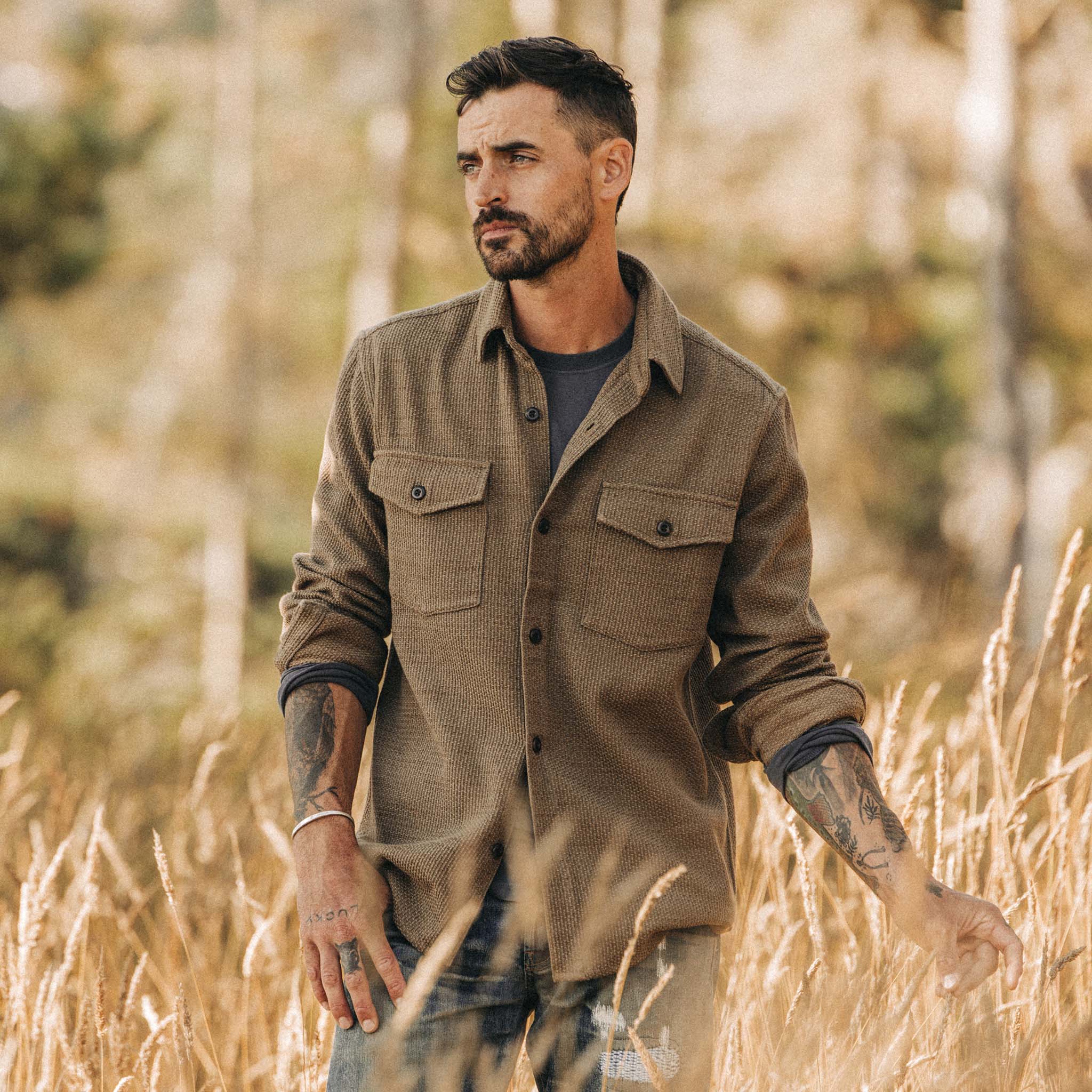 The Point Shirt in Cypress Sashiko - Image 2