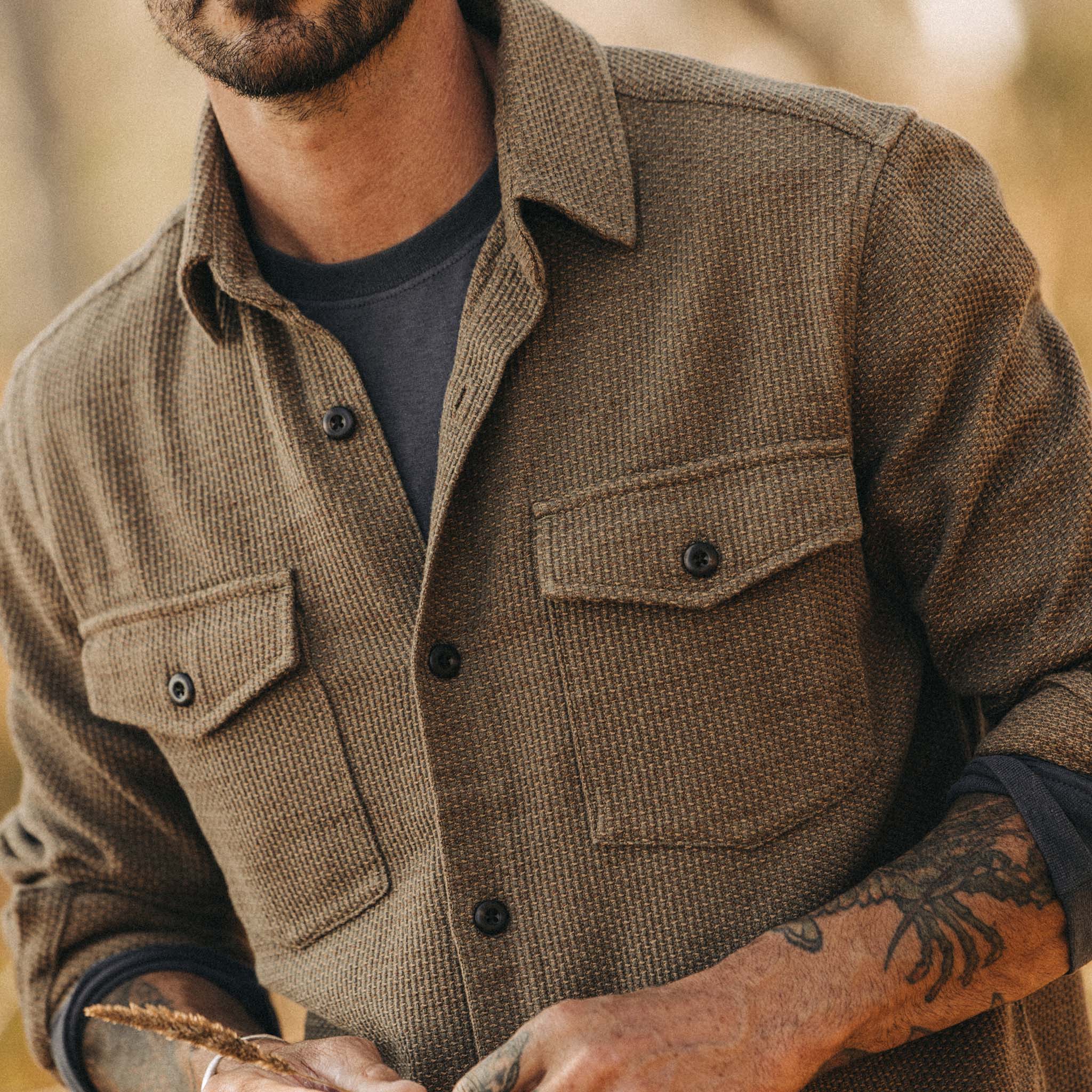 The Point Shirt in Cypress Sashiko - Image 3